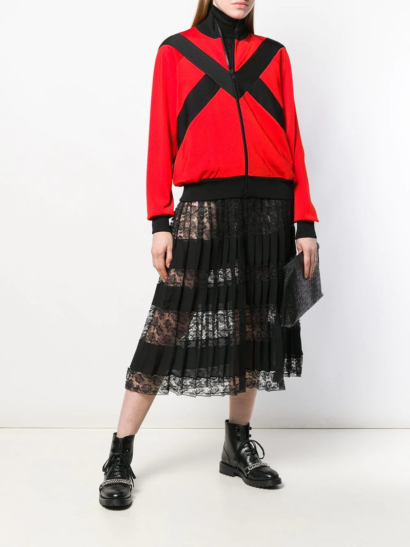 Givenchy contrast panel zipped jacket outlook