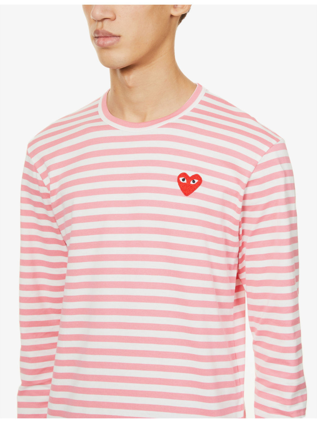 Branded stripe-print cotton-jersey top - 5
