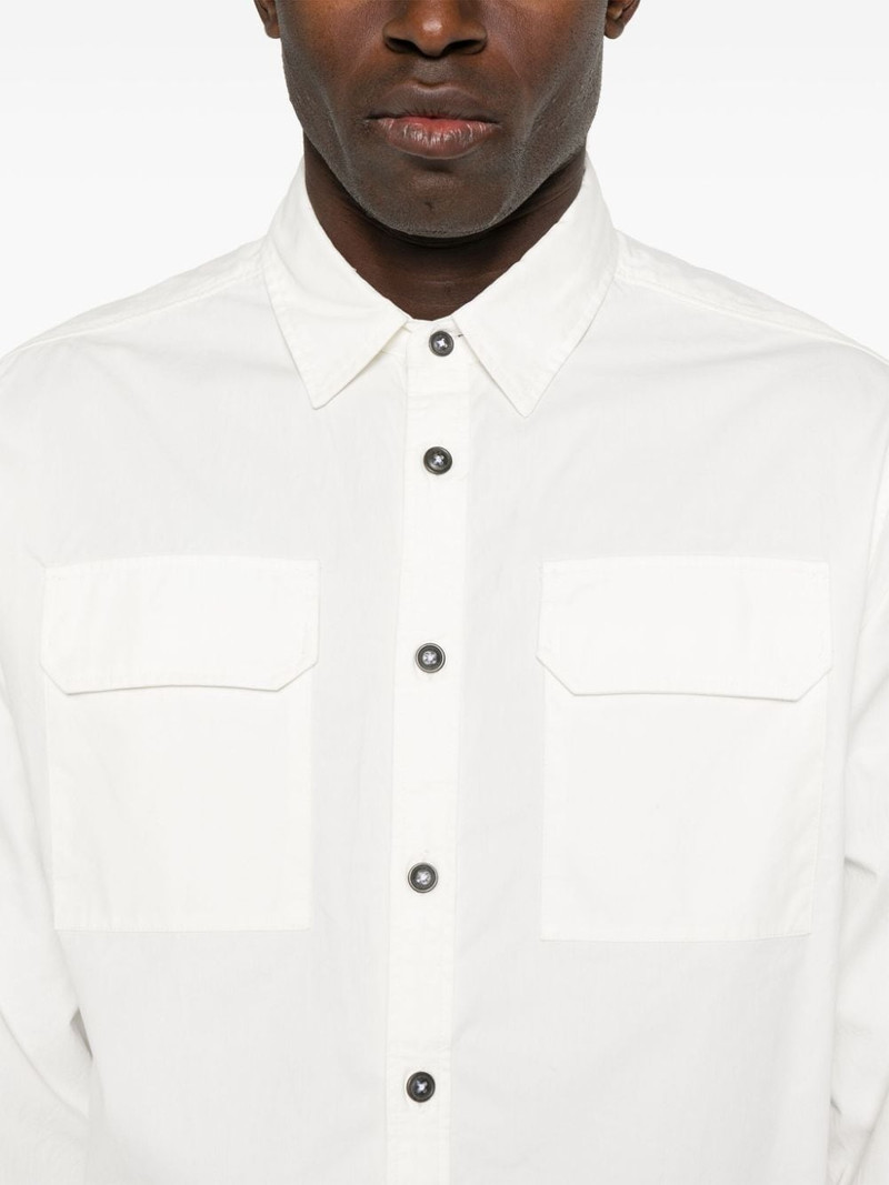 Lens-detail cotton shirt 5