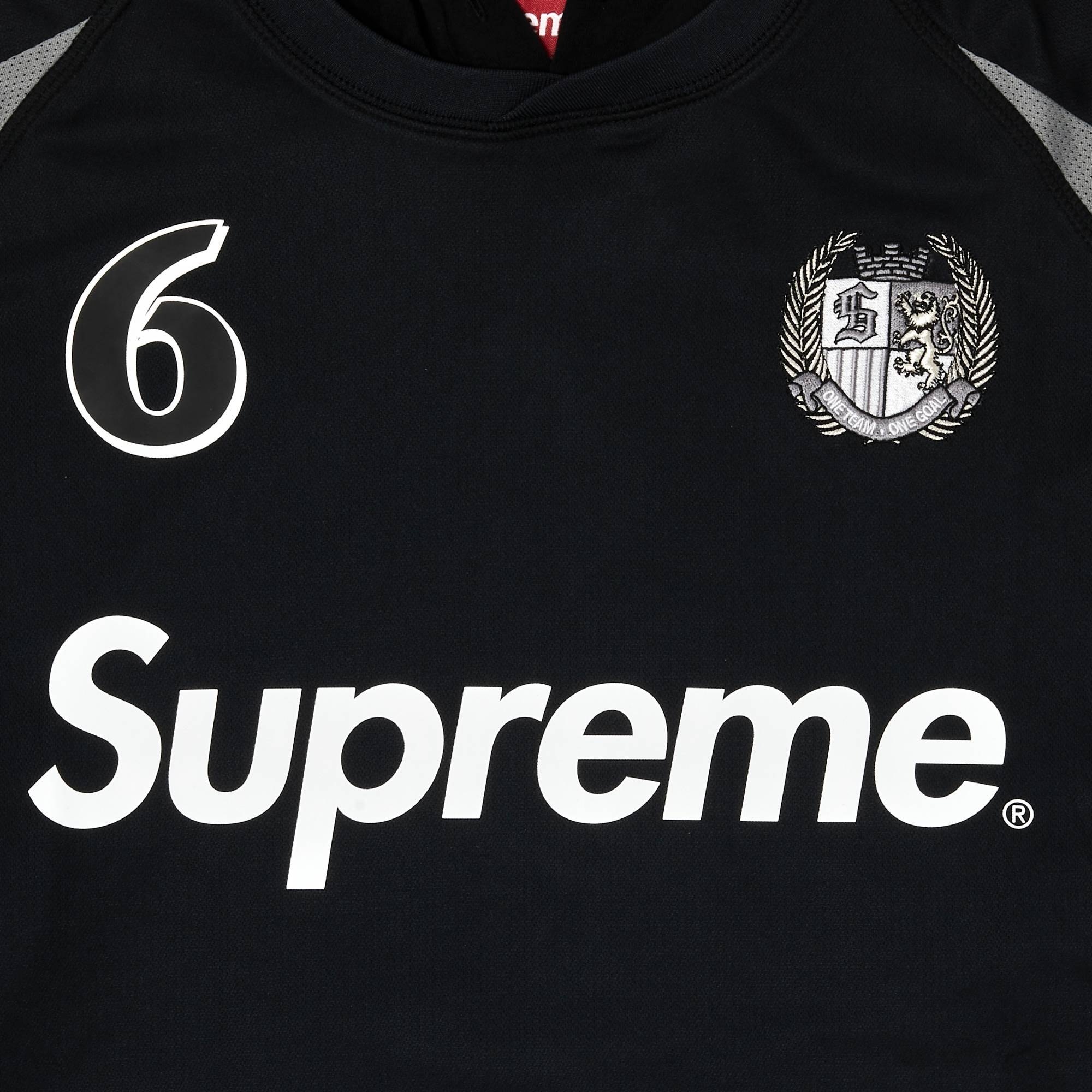 Supreme Hooded Soccer Jersey 'Black' - 3