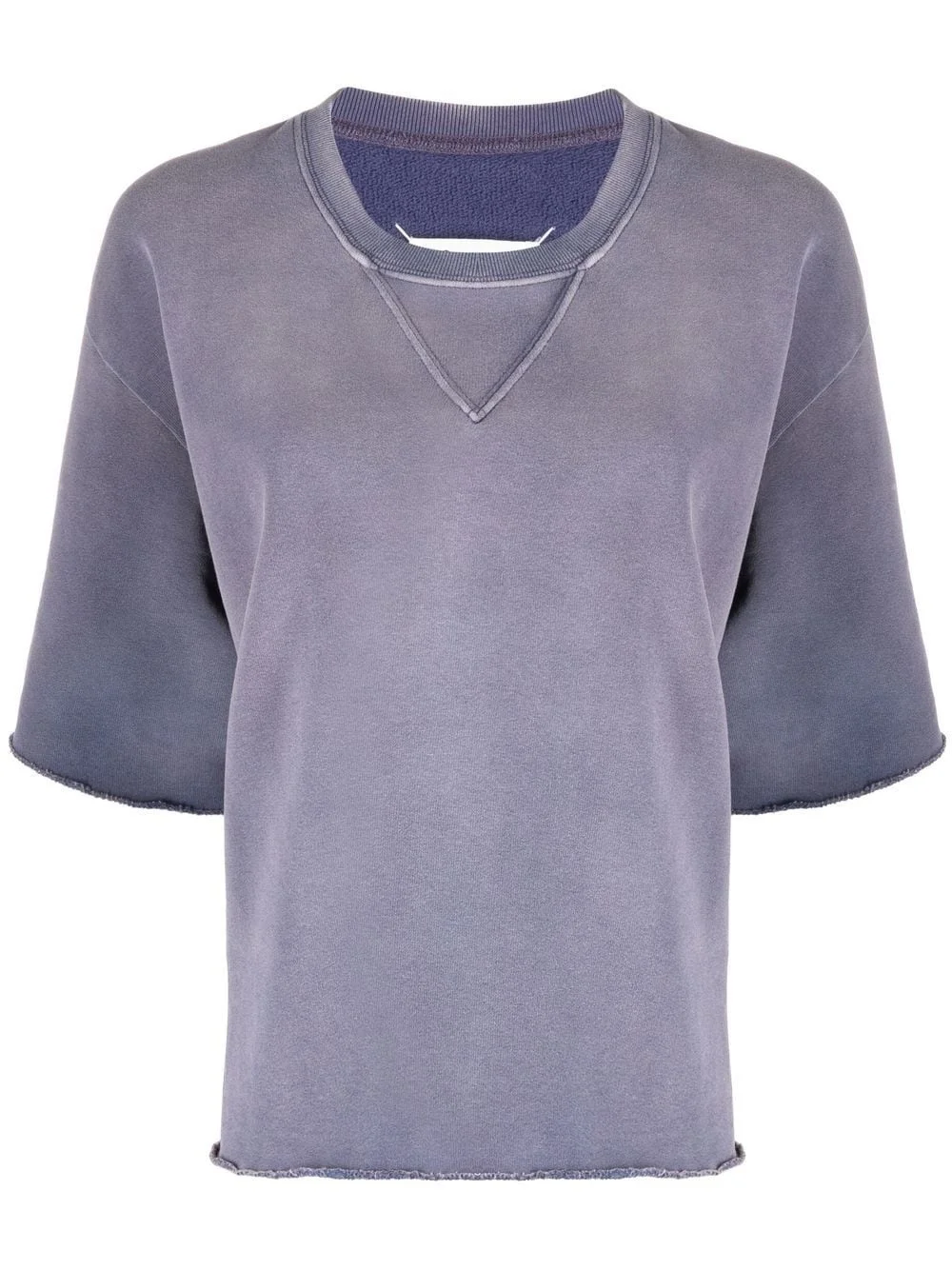 oversized distressed T-shirt - 1