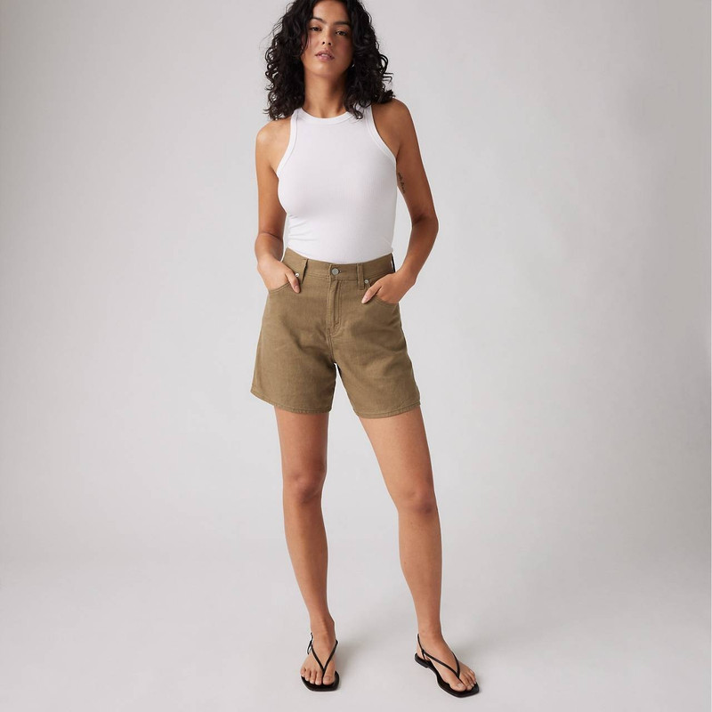 Levi's HIGH RISE BAGGY LINEN BLEND LIGHTWEIGHT WOMEN'S SHORTS outlook