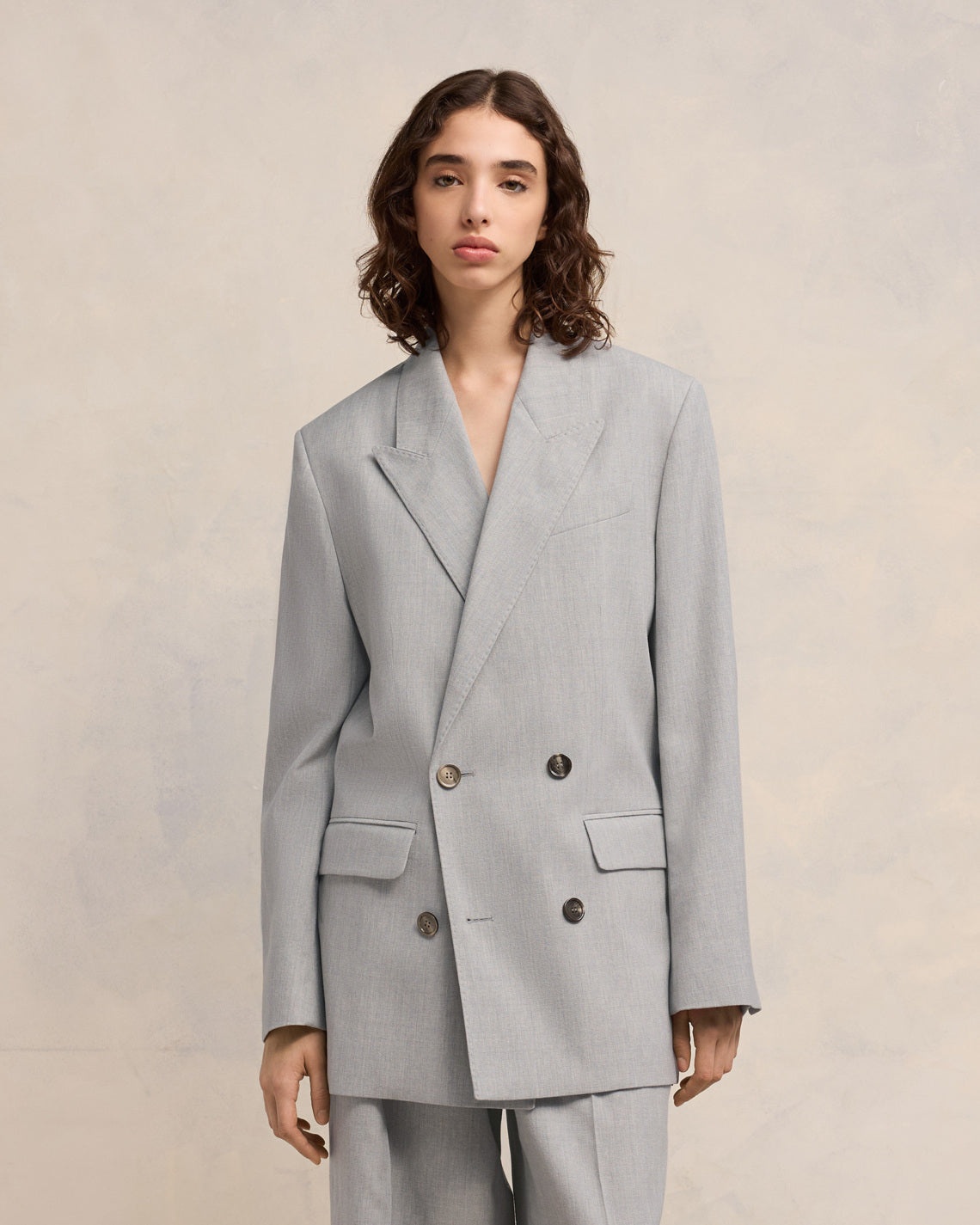 DOUBLE BREASTED OVERSIZE JACKET - 3