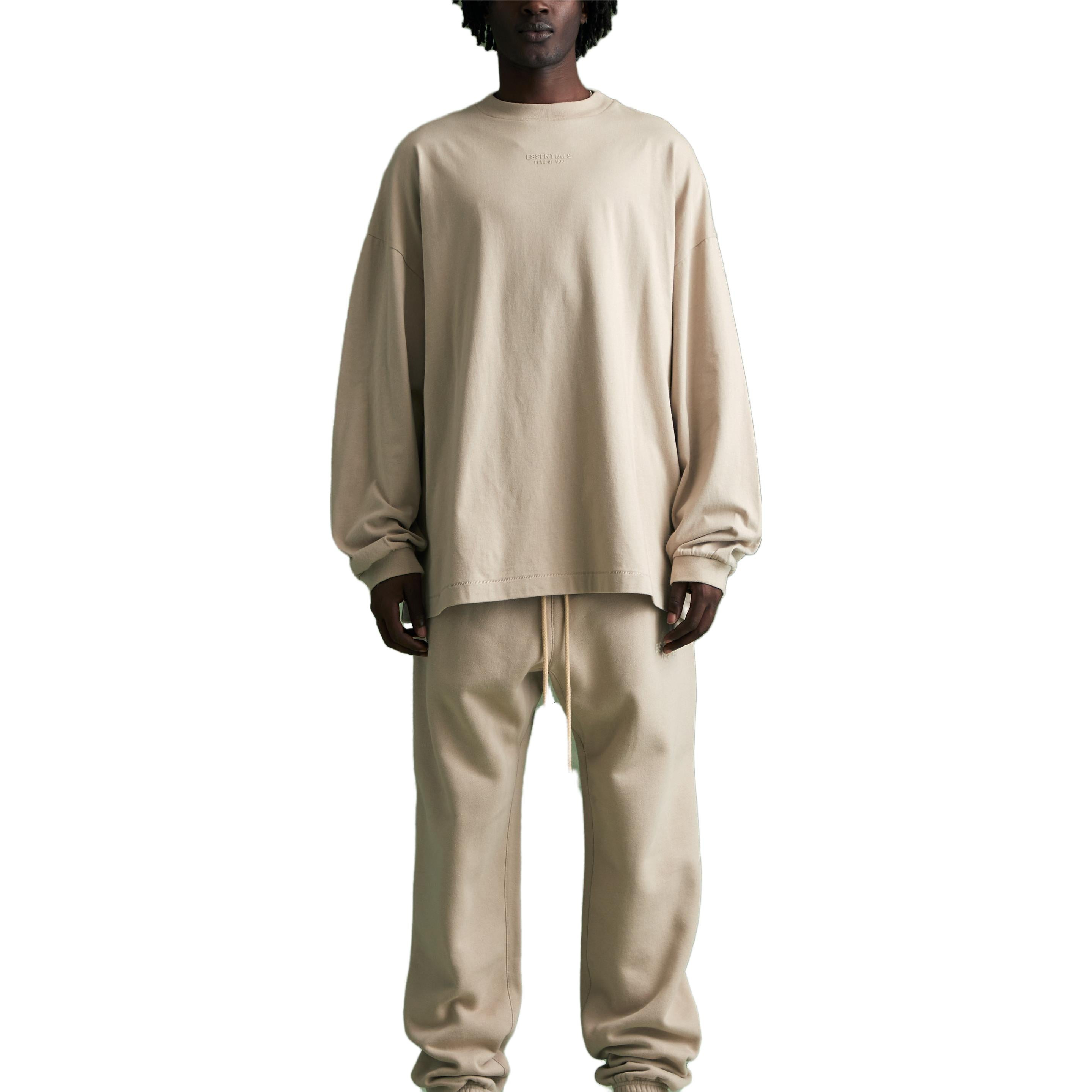 Fear of God Essentials FW23 Long Sleeve Tee 'Silver Cloud' 125BT232012F - 4