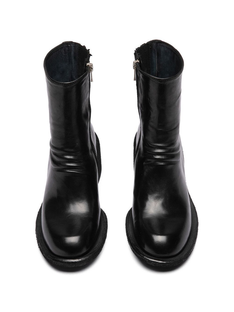 zip leather boots 5
