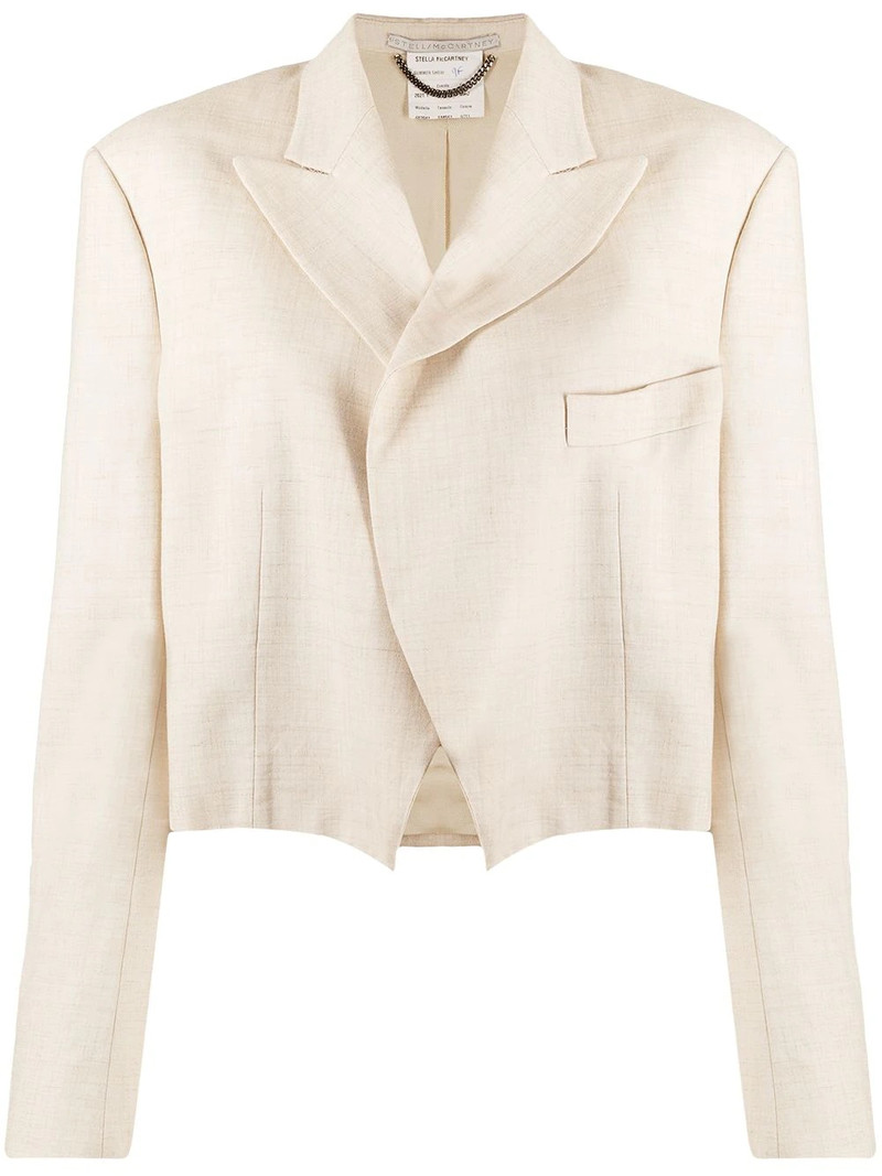 peak-lapel cropped jacket 1