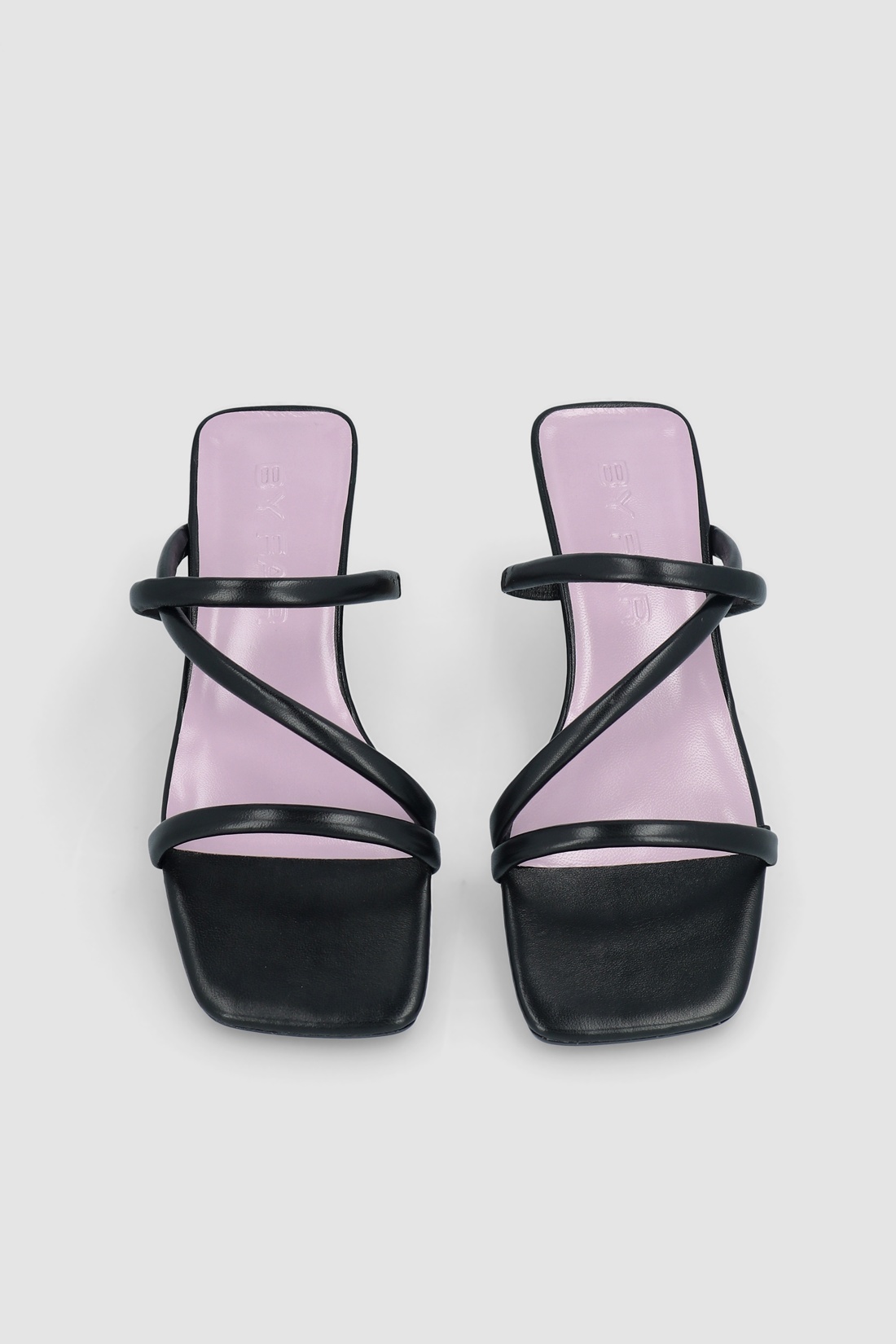 Morena Black Nappa Leather Mule - 3