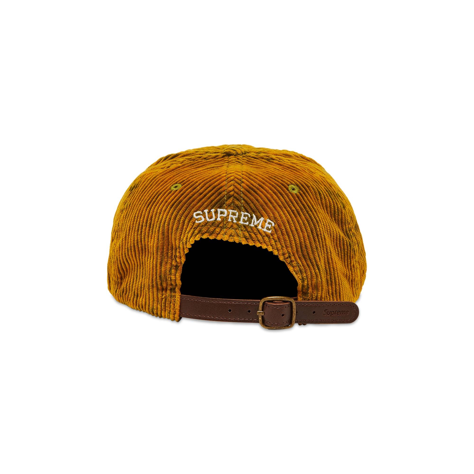 Supreme Corduroy S Logo 6-Panel 'Bleached Olive' - 4