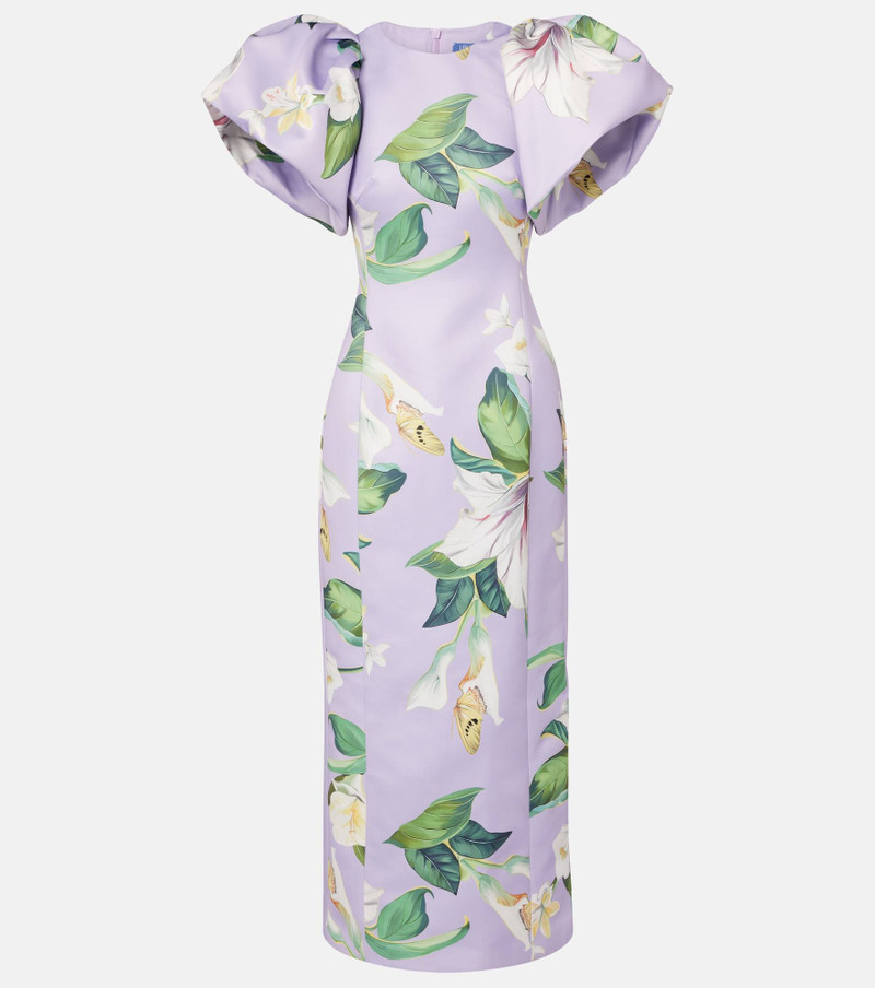 Lucinda floral puff-sleeve maxi dress 1