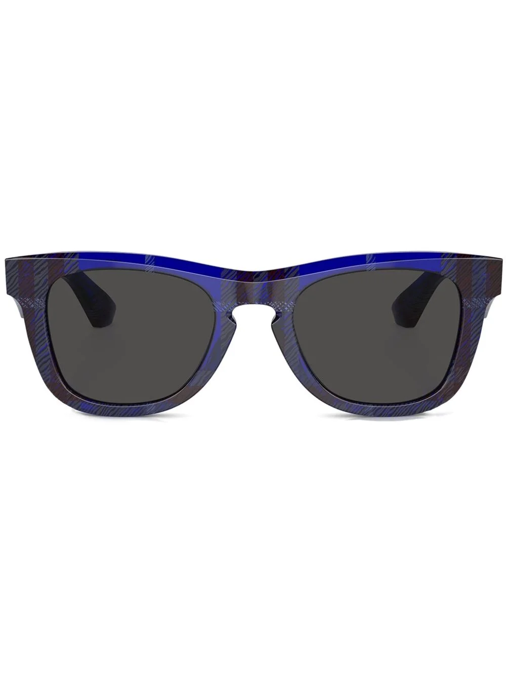 checkered square-frame sunglasses - 1
