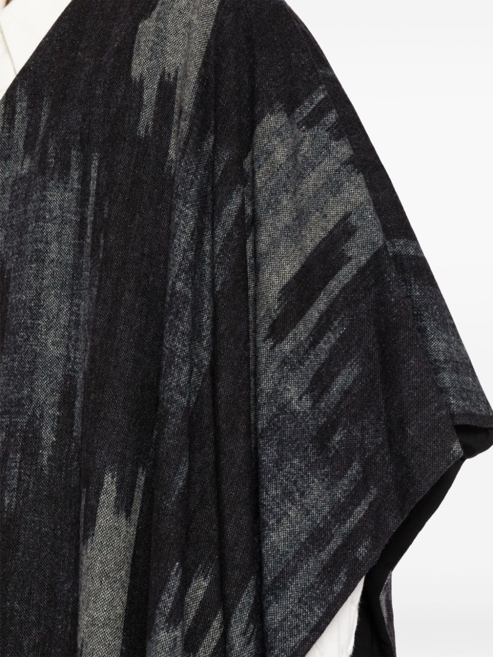 graphic-print textured asymmetric vest - 5