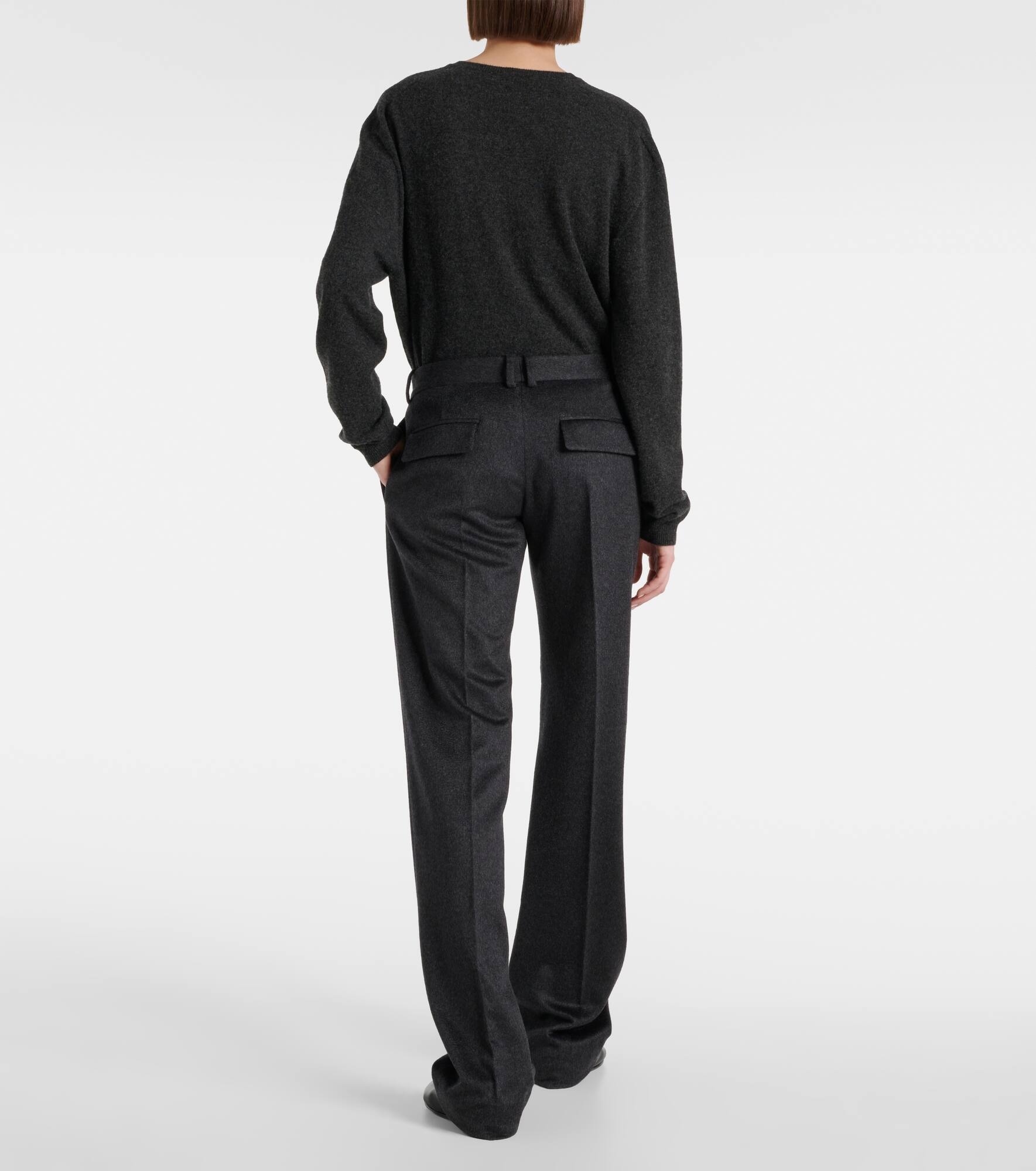 Selvie cashmere straight pants - 3