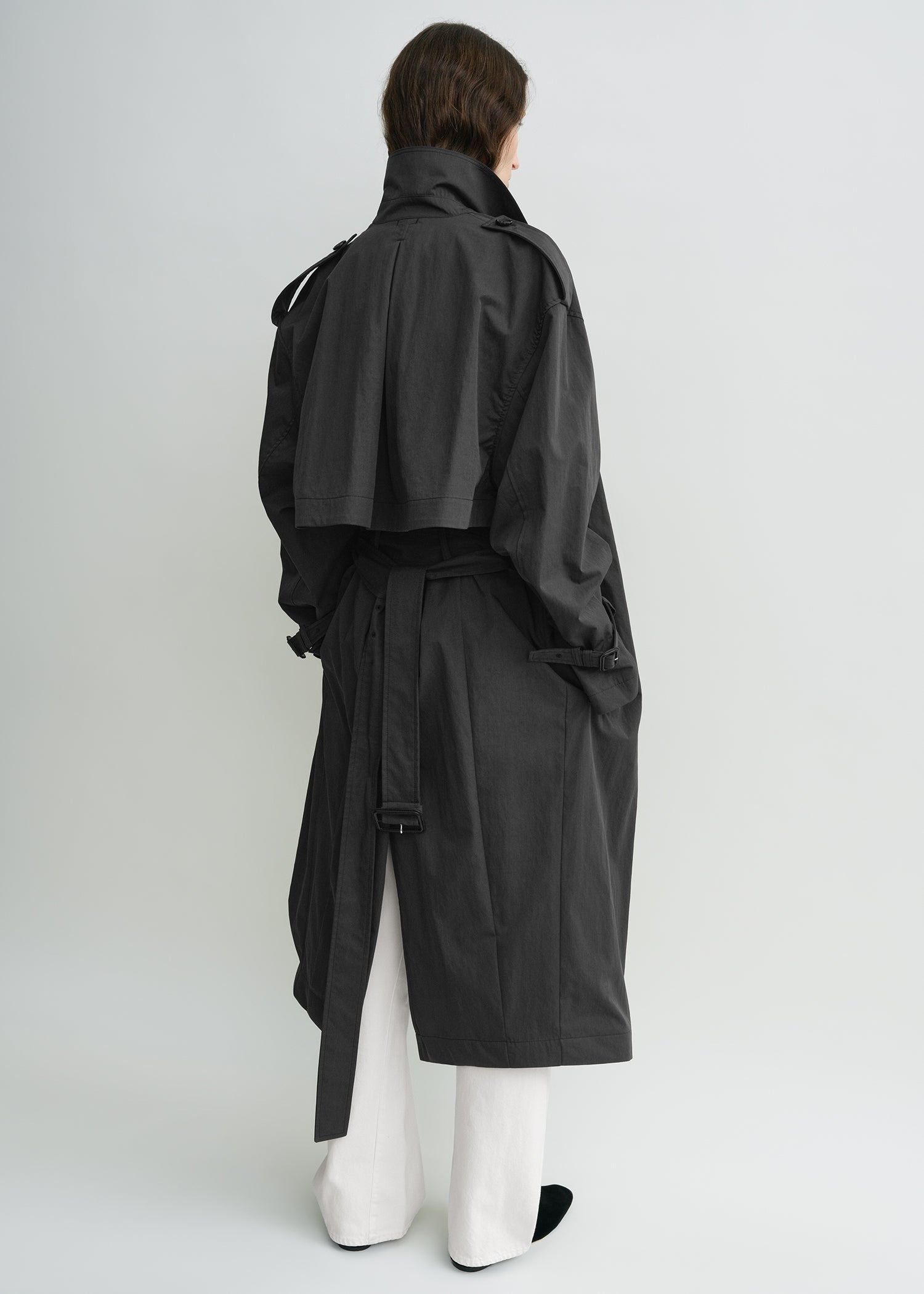 Crisp summer trench washed black - 4