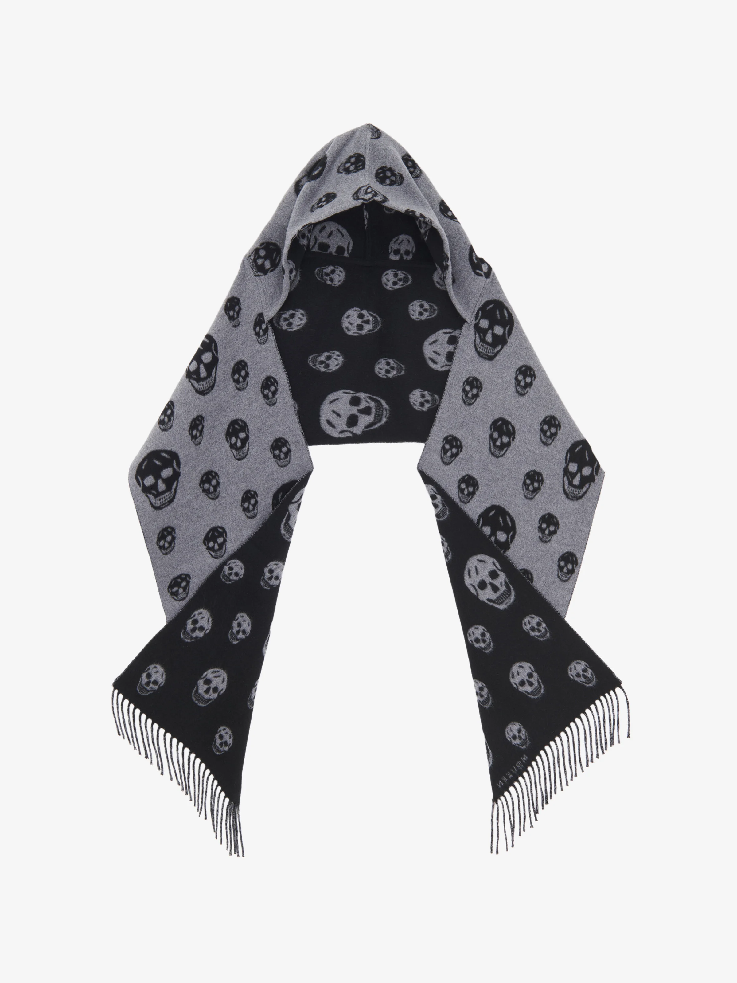 Reversible Hood Skull Scarf - 1