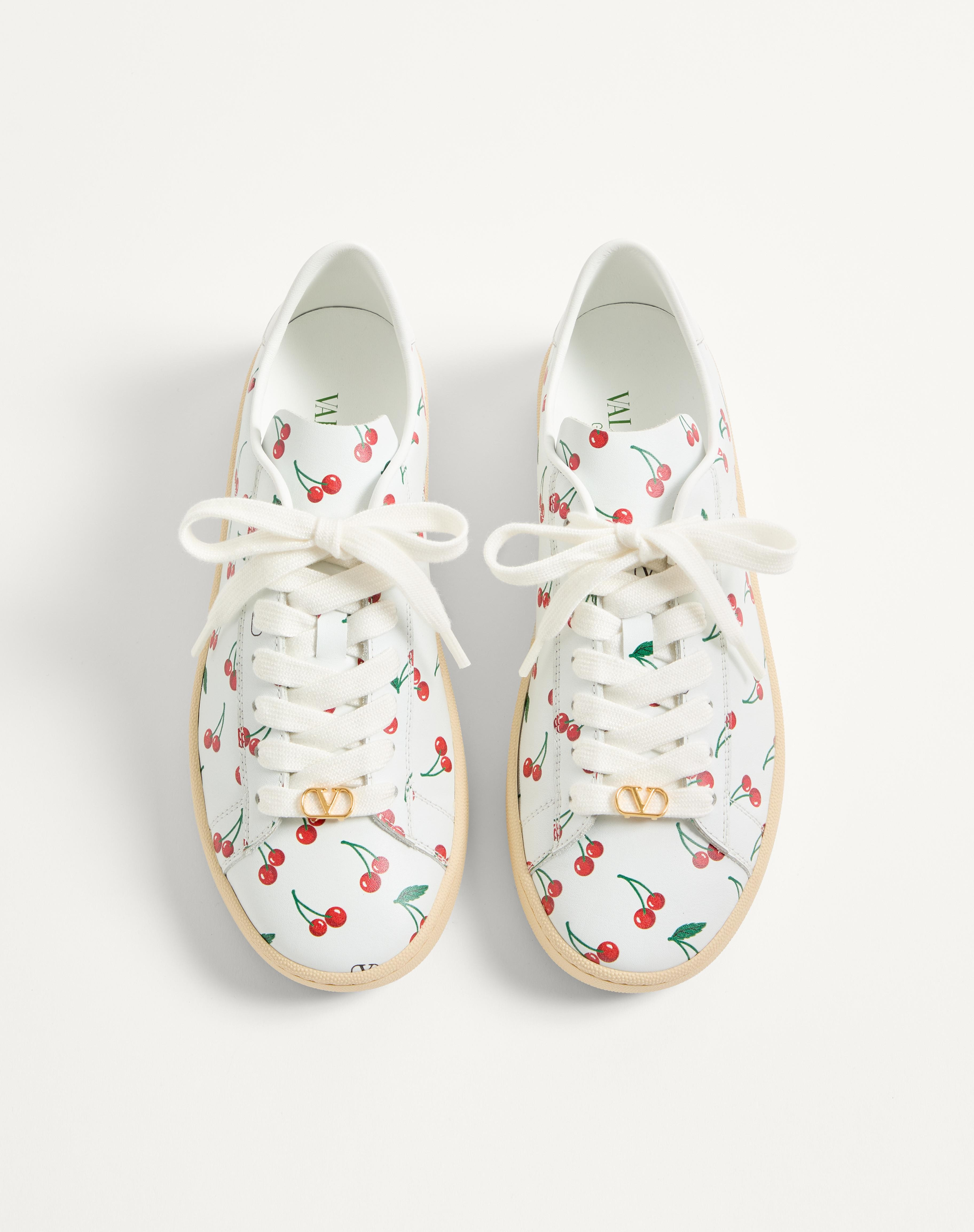 ROYCO SNEAKER IN NAPPA CALFSKIN WITH CHERRYFIC PATTERN - 5
