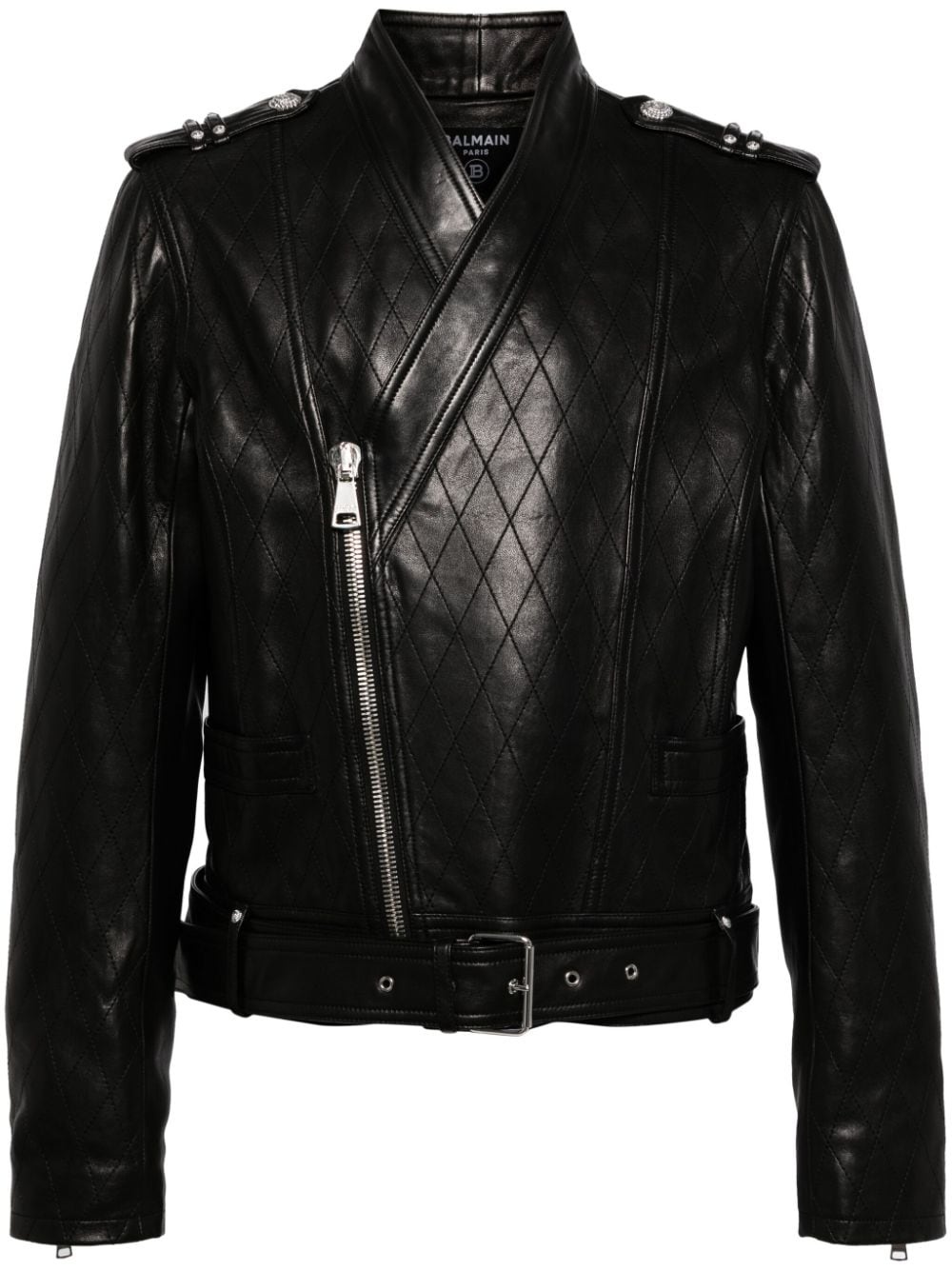 Belted Lambskin Jacket - 1