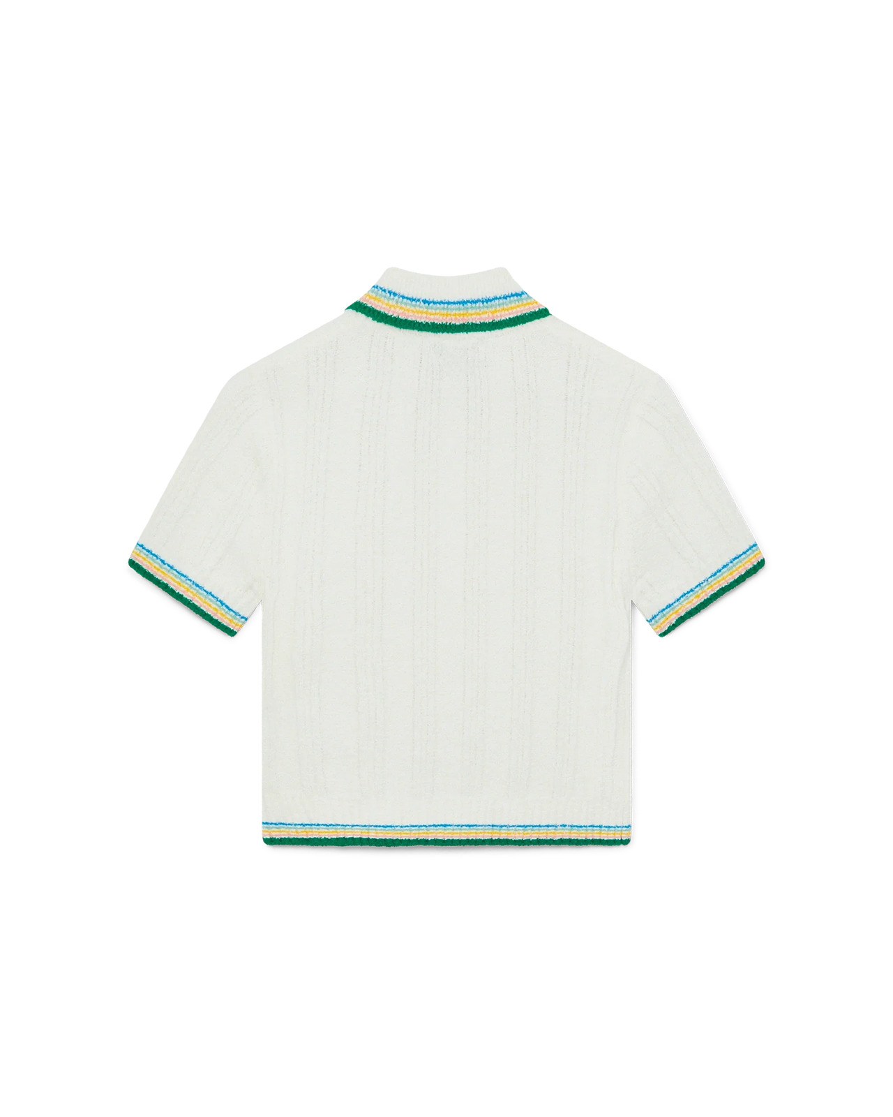 Rib Boucle Polo Shirt - 2