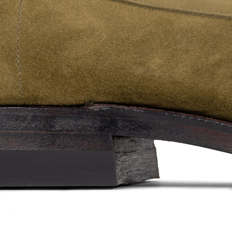 Bristol - Avocado Janus Calf Suede 9