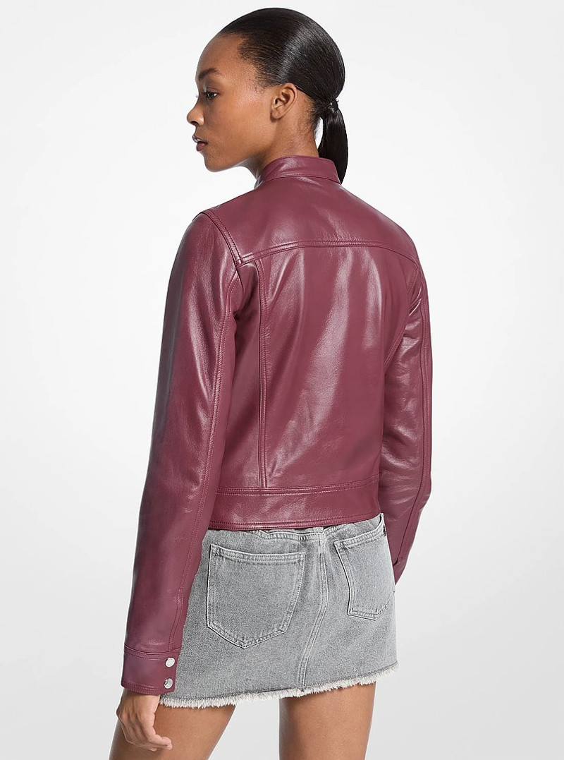 MICHAEL KORS Leather Jacket outlook