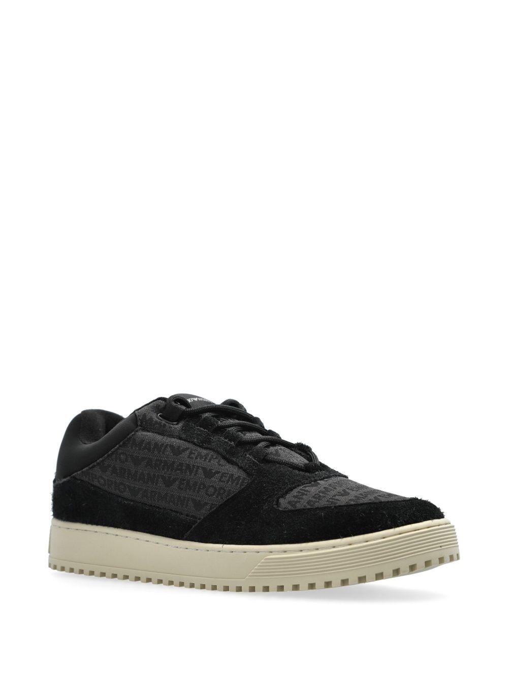 logo jacquard trainers - 2