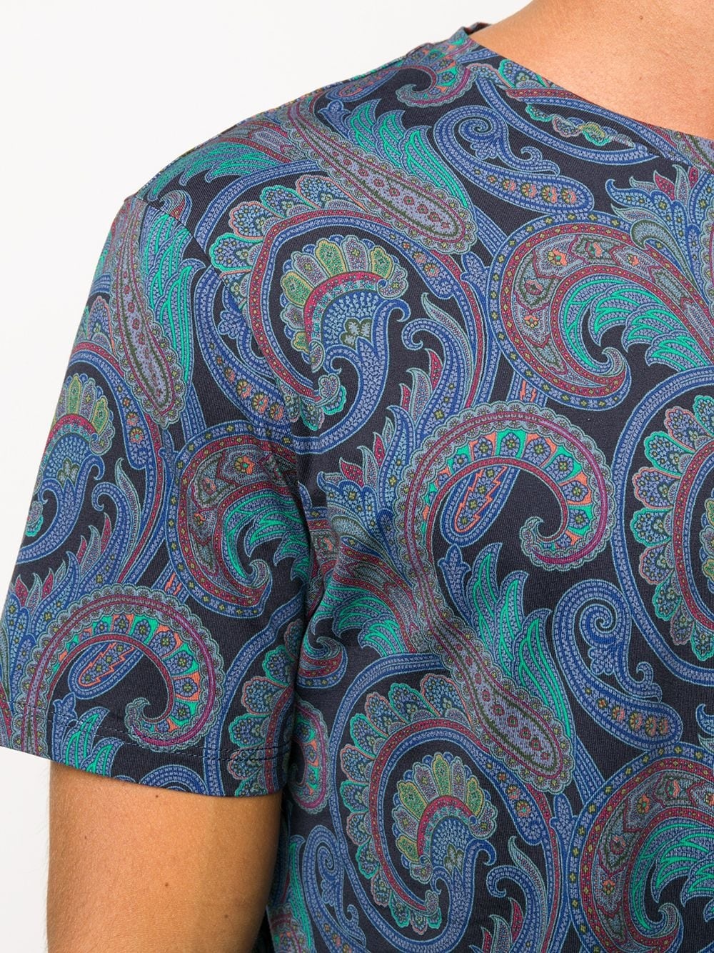 paisley print T-shirt - 5