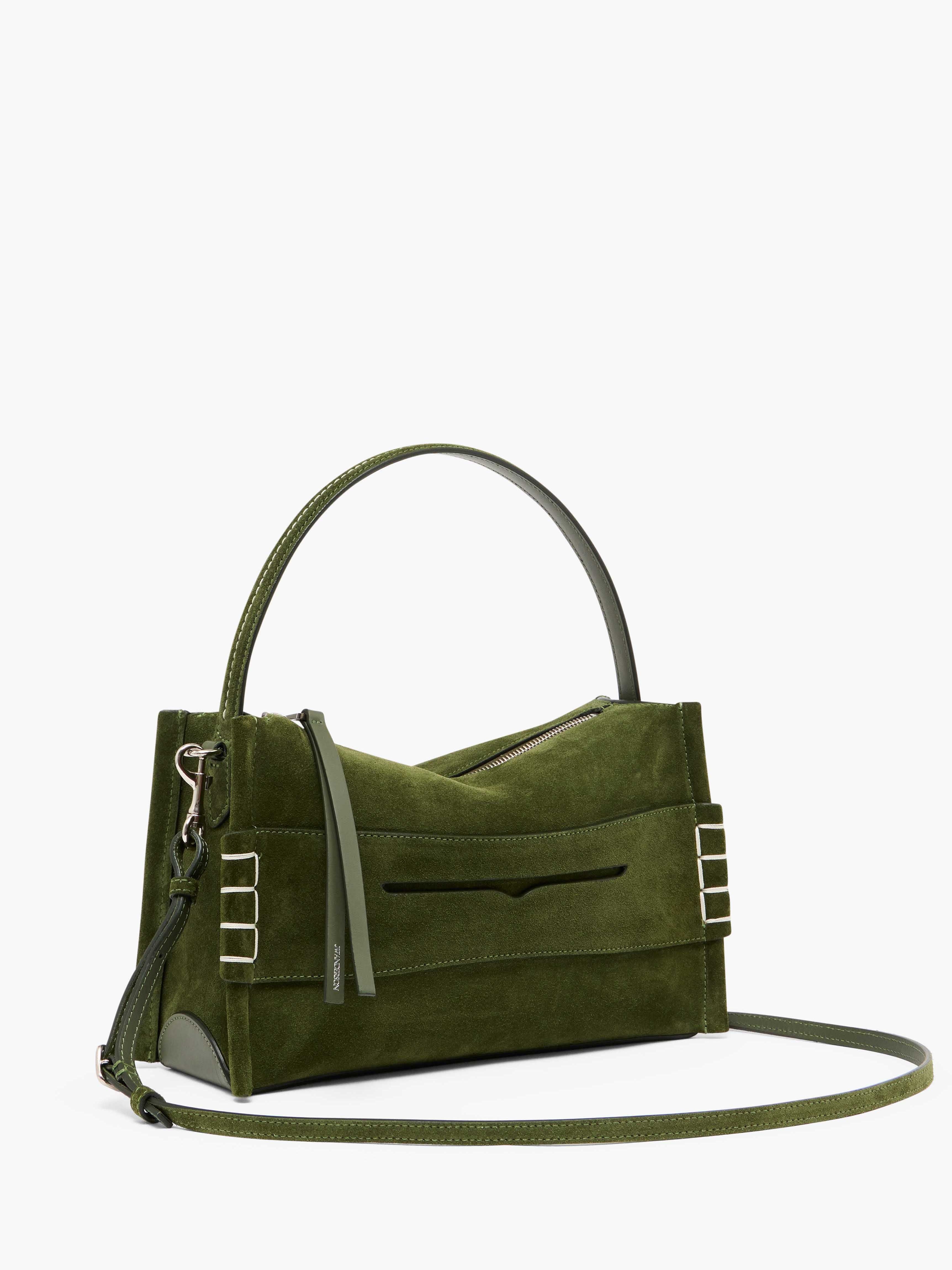 MEDIUM LOAFER BAG - SUEDE SHOULDER BAG - 2