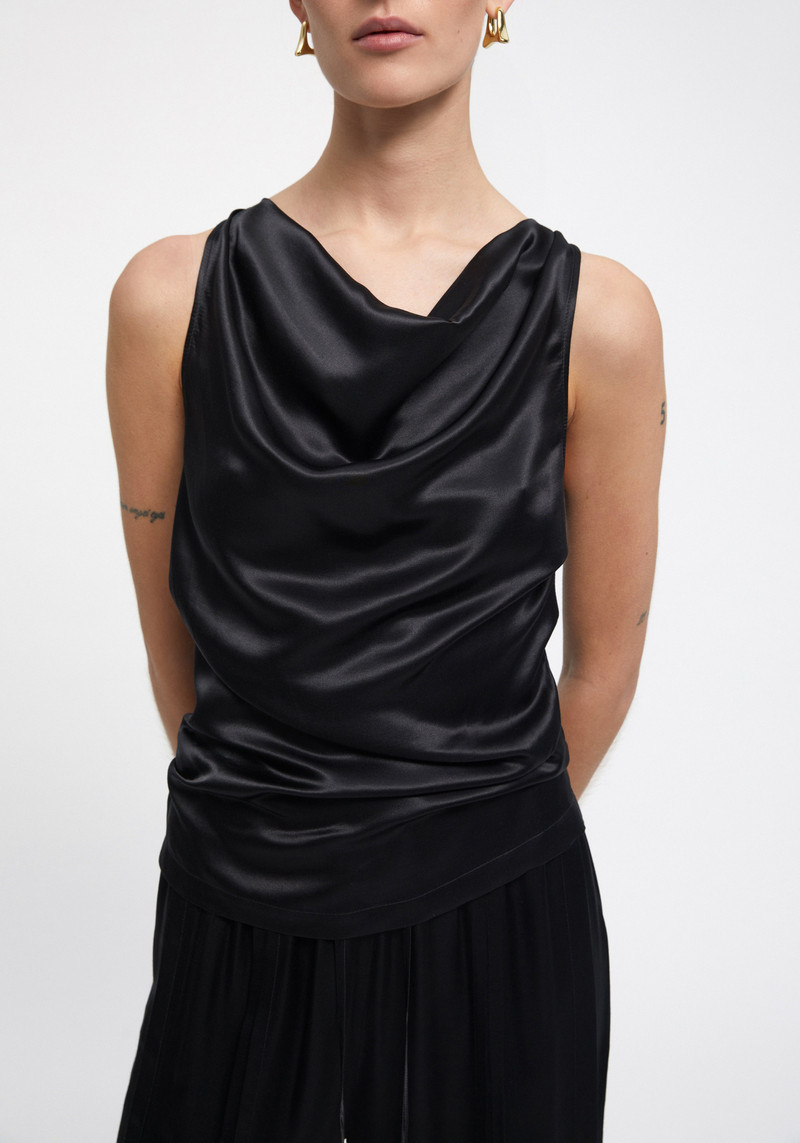 AERON CAMILLE
Satin cowl neck top outlook