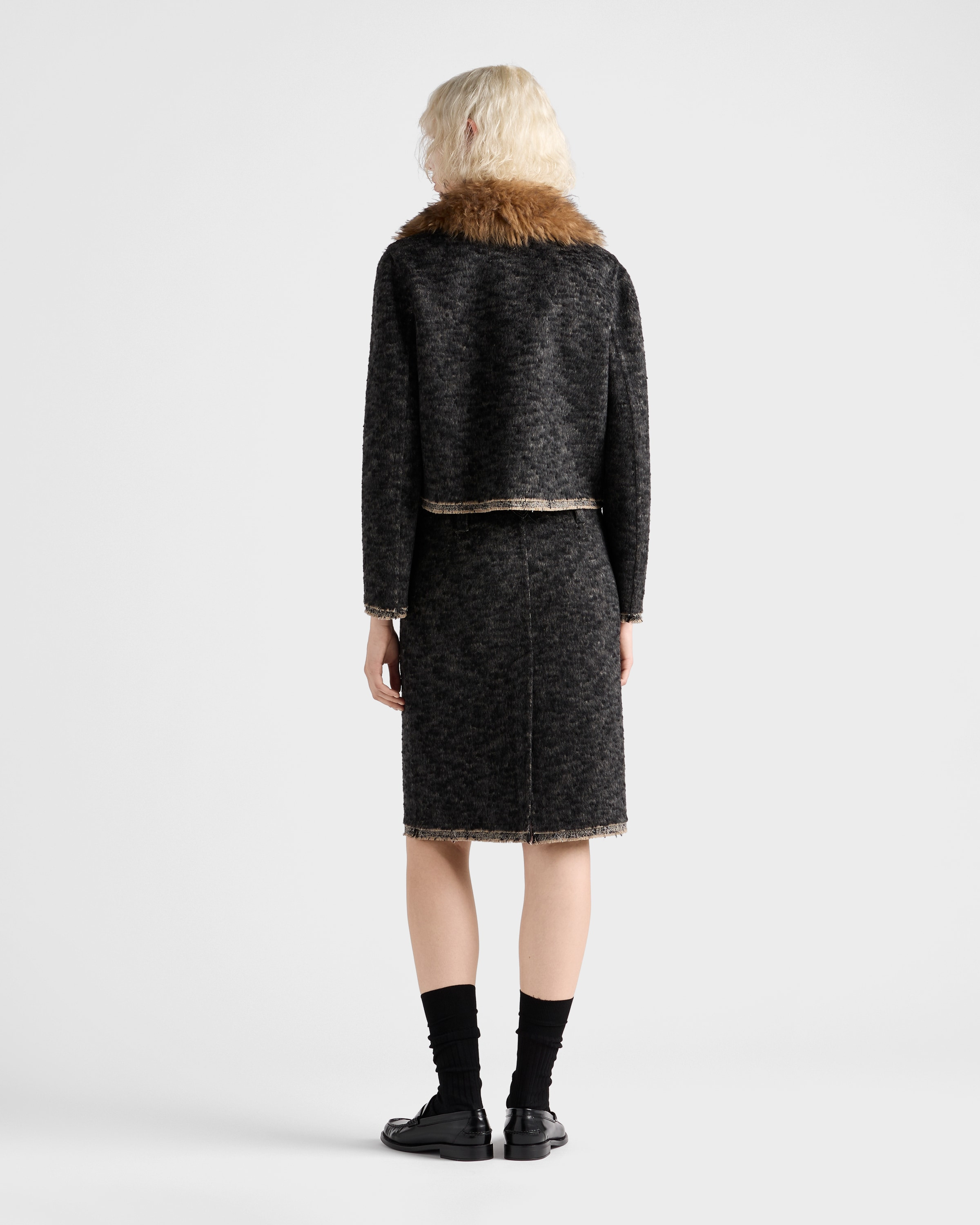Double tweed midi-skirt - 5