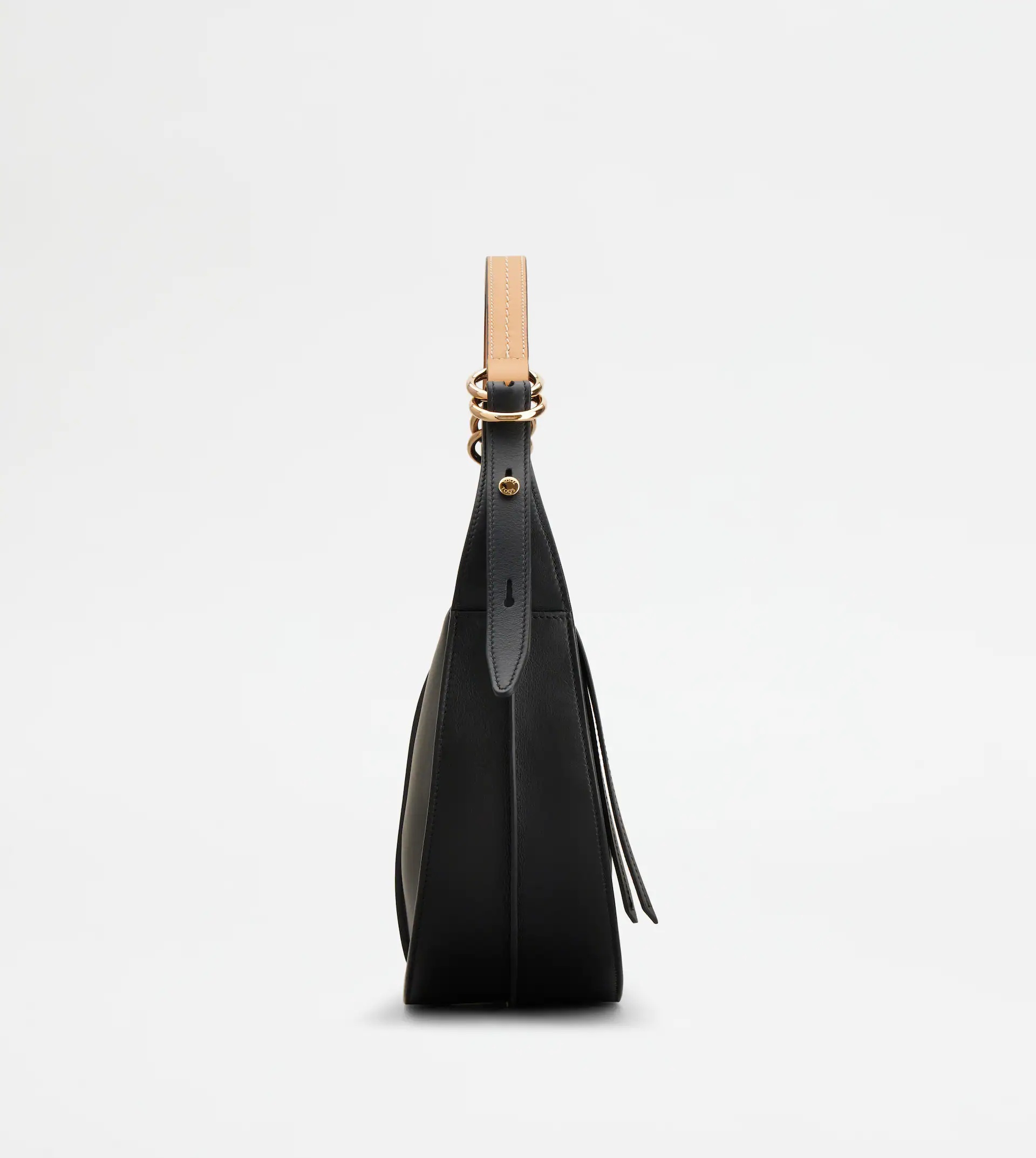 TIMELESS HOBO BAG IN LEATHER SMALL - BLACK - 2