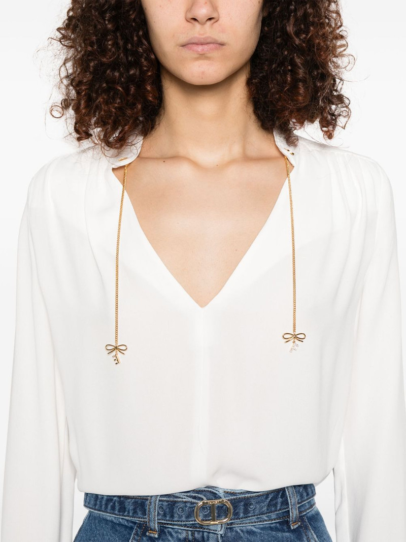 logo-charms georgette blouse 5