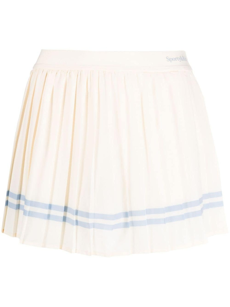 stripe-detailing pleated skort 1