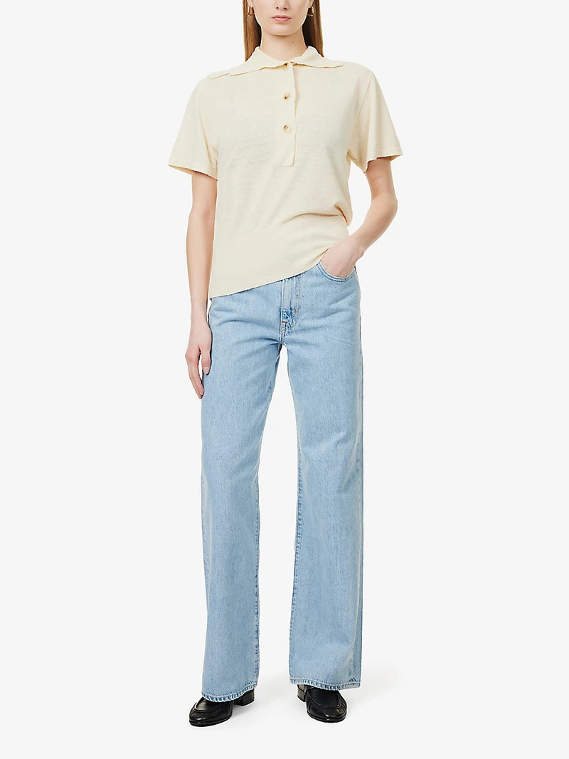 SLVRLAKE Grace Five-Pockets Wide-Leg Mid-Rise Denim Jeans outlook