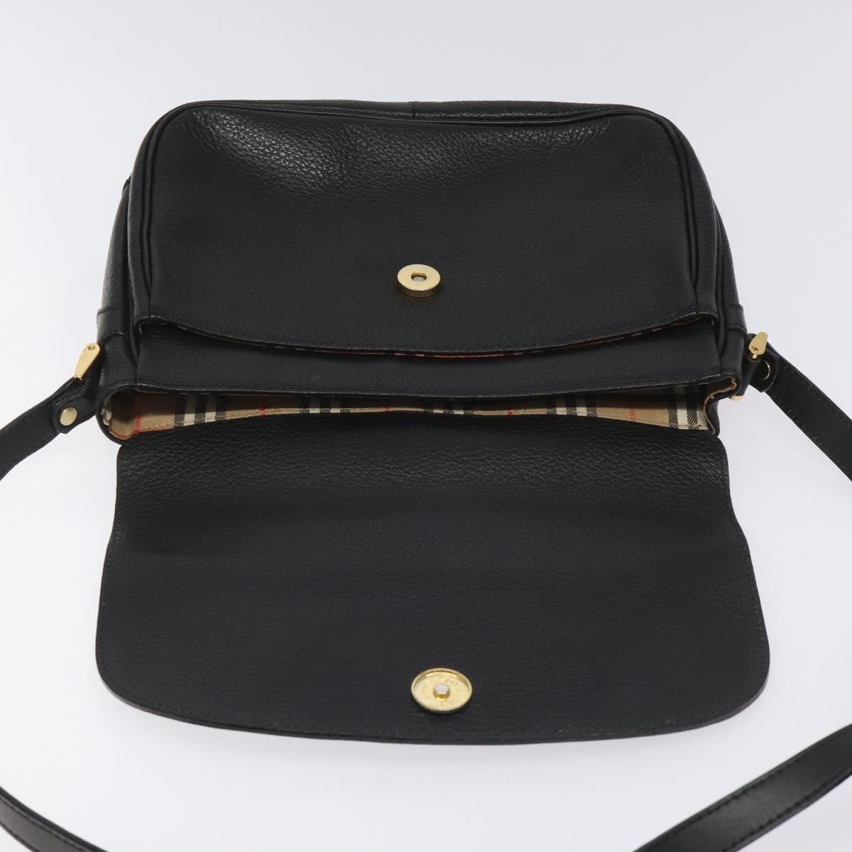 Burberry Shoulder Bag Leather Black - 15