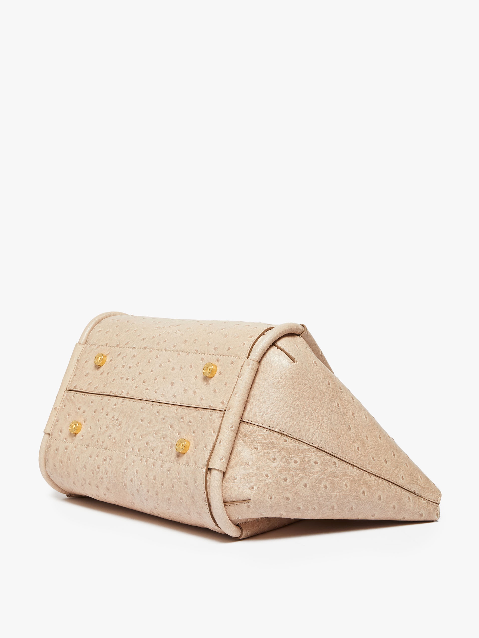 MARINSOSTRICH Small ostrich-print leather Marine Bag - 5