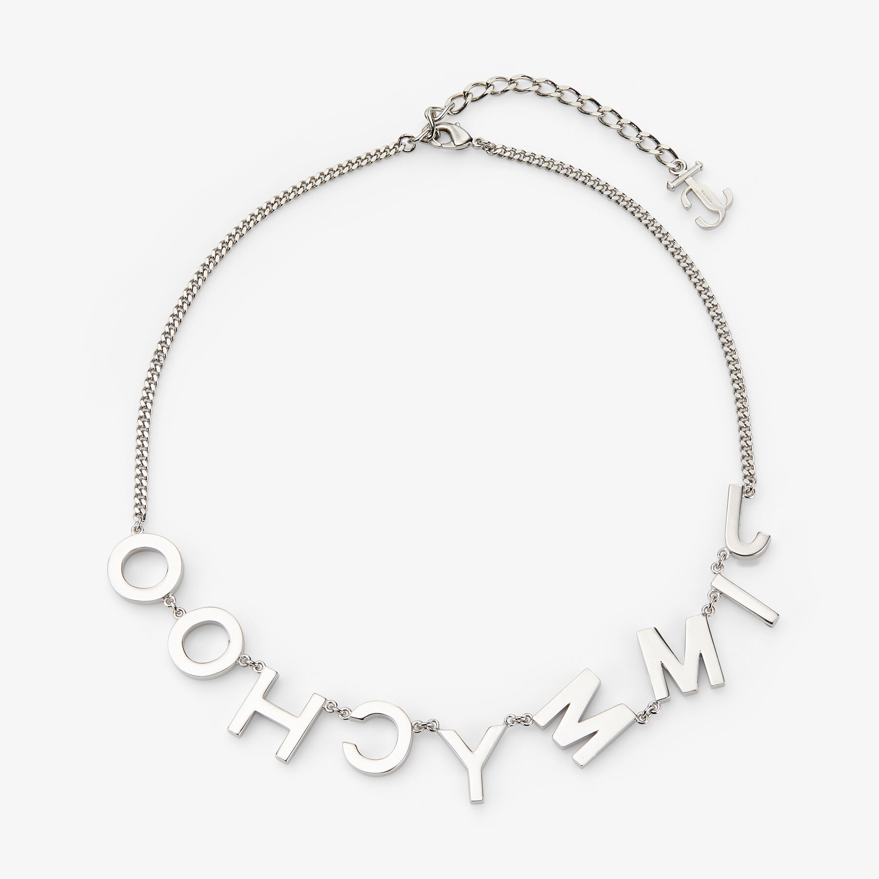 Jimmy Choo Necklace
Silver-Finish Metal Jimmy Choo Chain Necklace with Multi-colour Crystals - 5