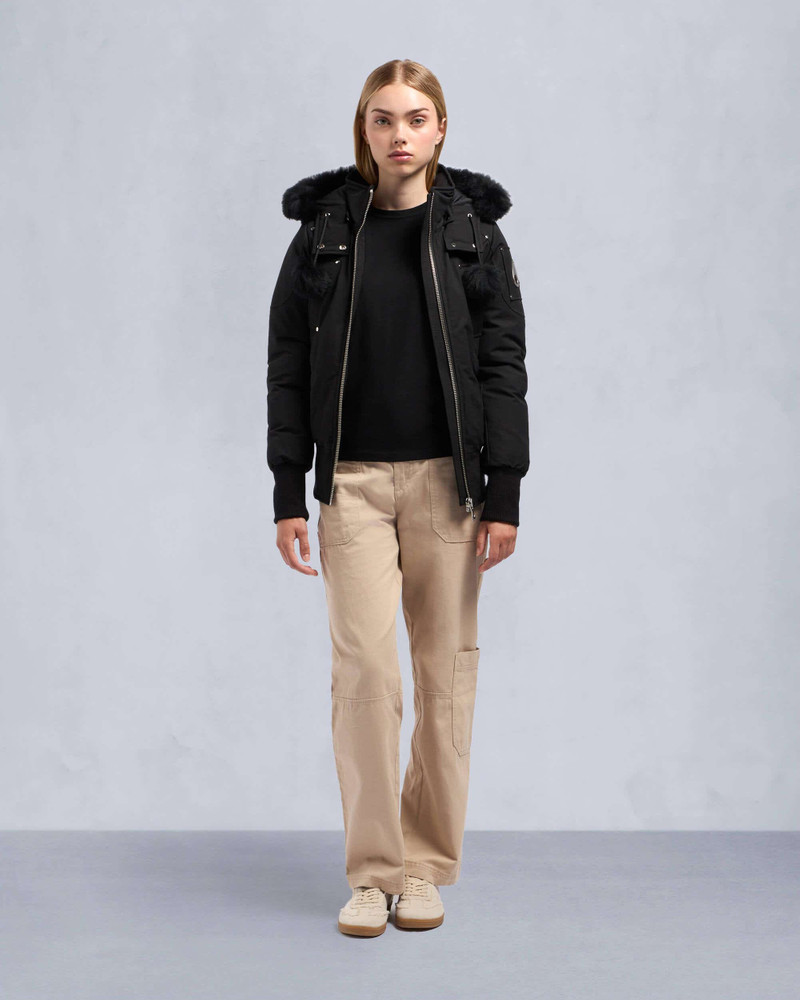 MOOSE KNUCKLES ORGINAL DEBBIE SHEARLING BOMBER JACKET outlook