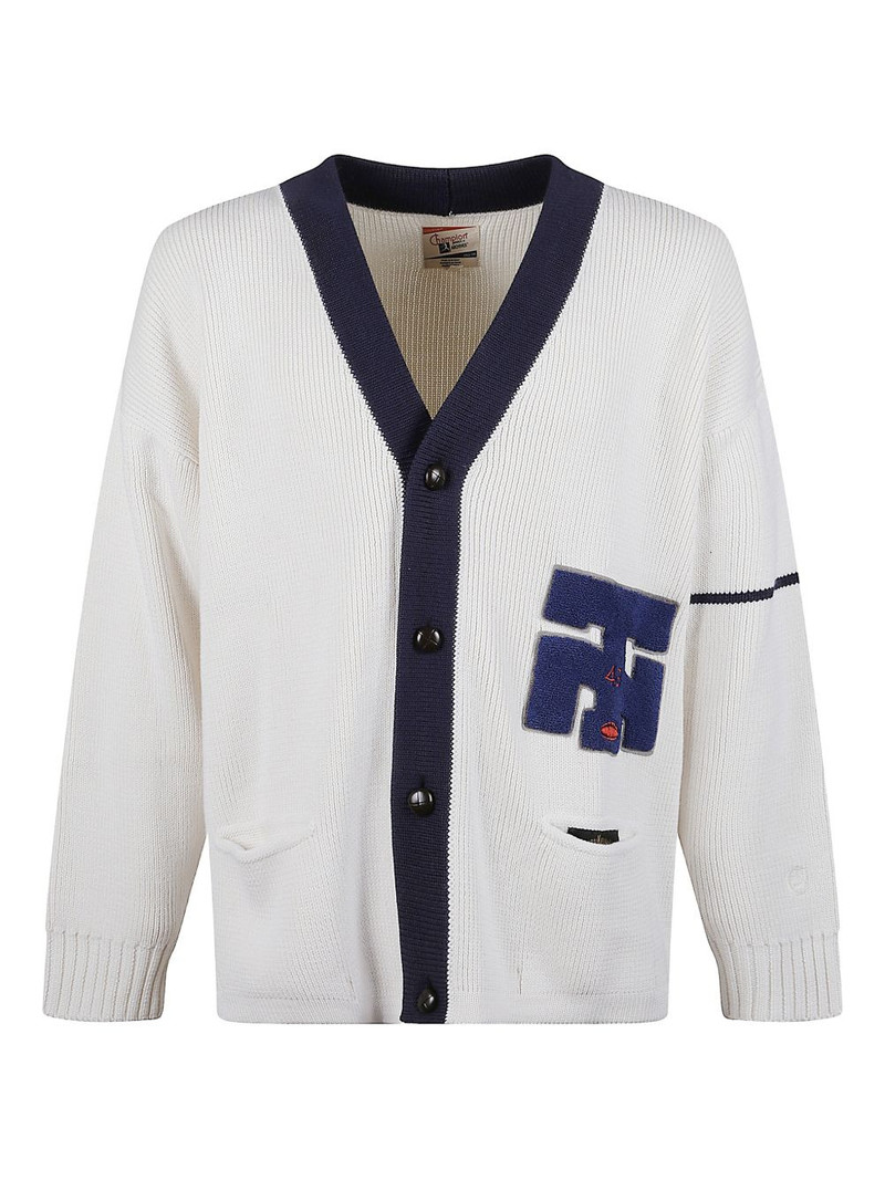appliqué wool-blend cardigan 1