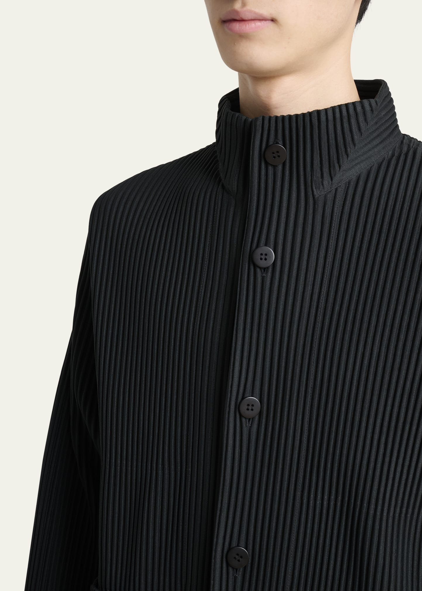 Men's Multi-Pocket Pleated Button-Down Shirt - 5