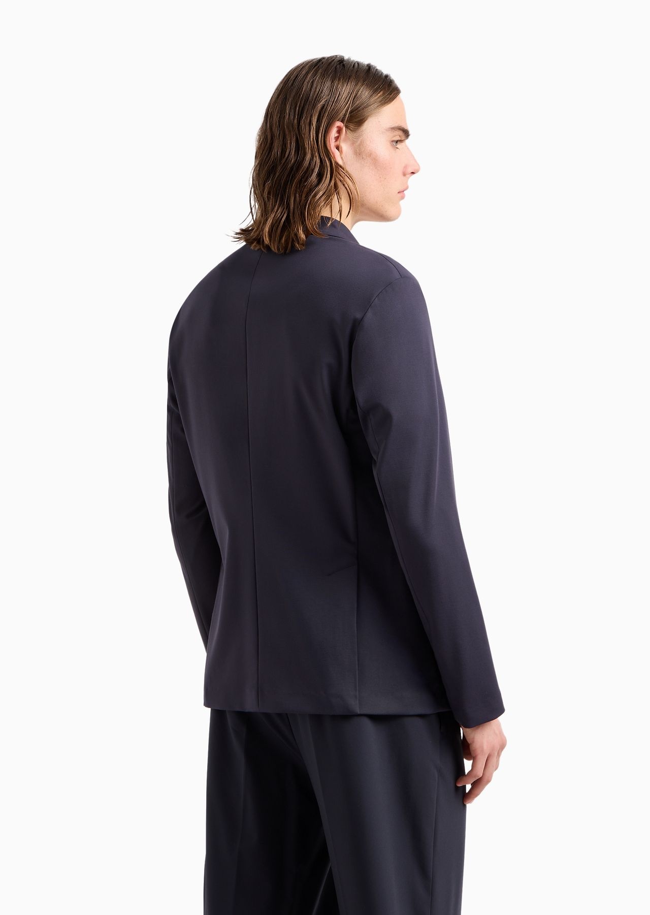 Travel Essentials viscose blend jersey blazer - 3