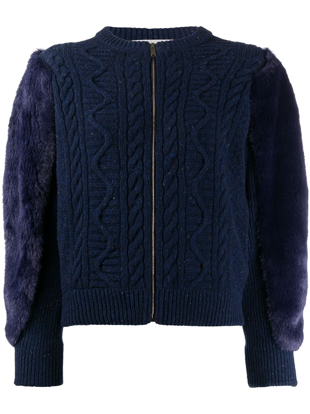 Fur Free Fur cable-knit jacket - 1