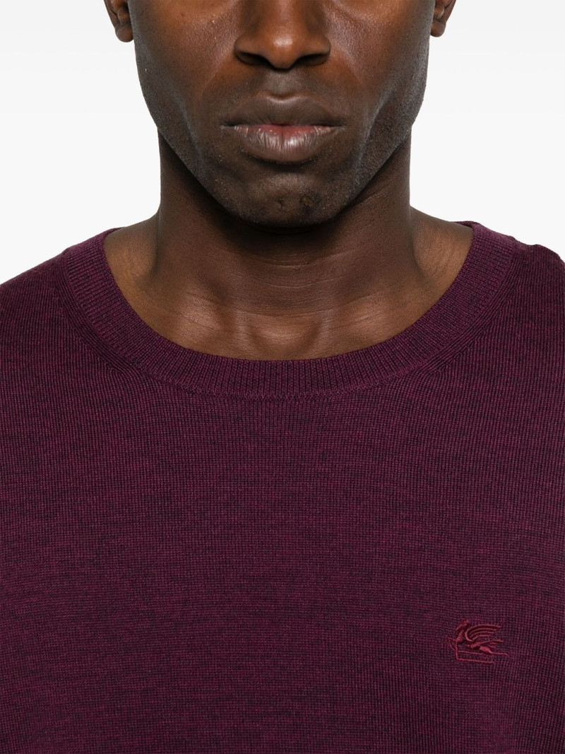 Pegaso-embroidered jumper 5
