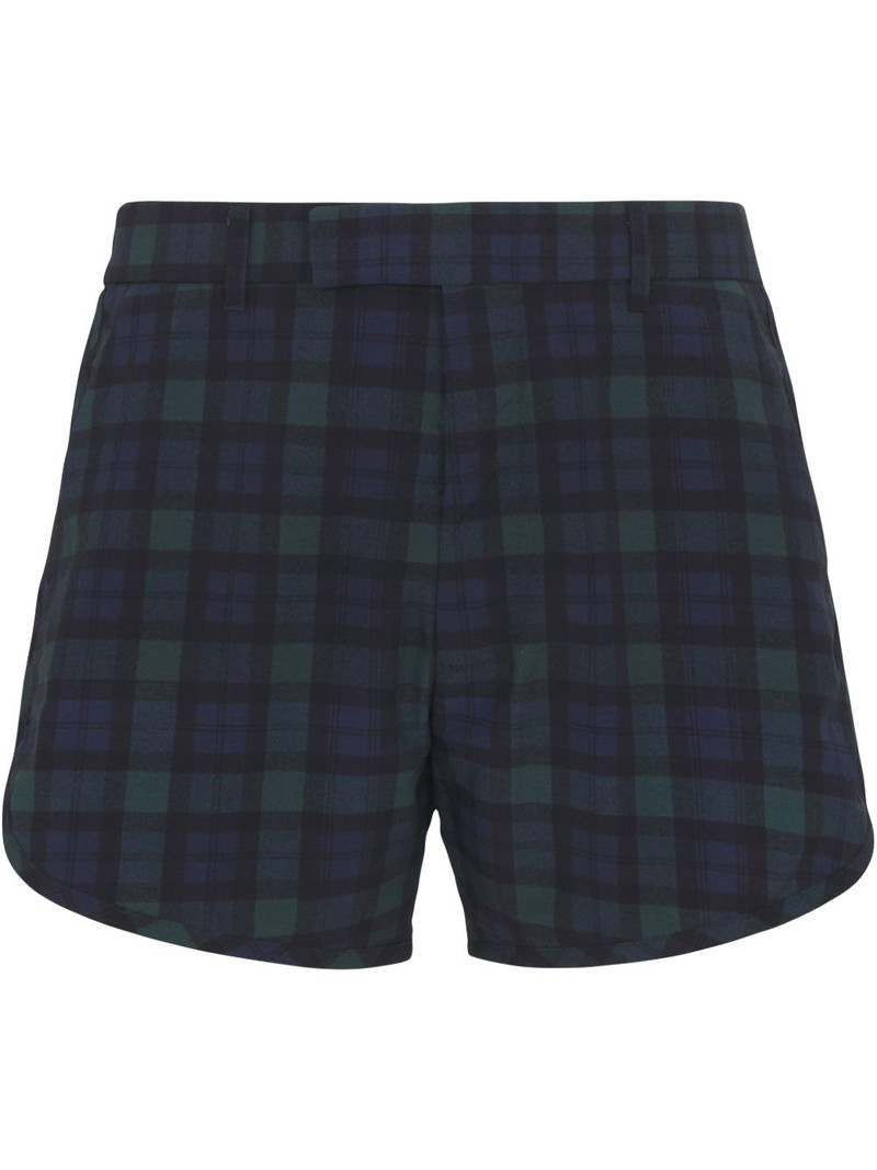 plaid-print shorts 1