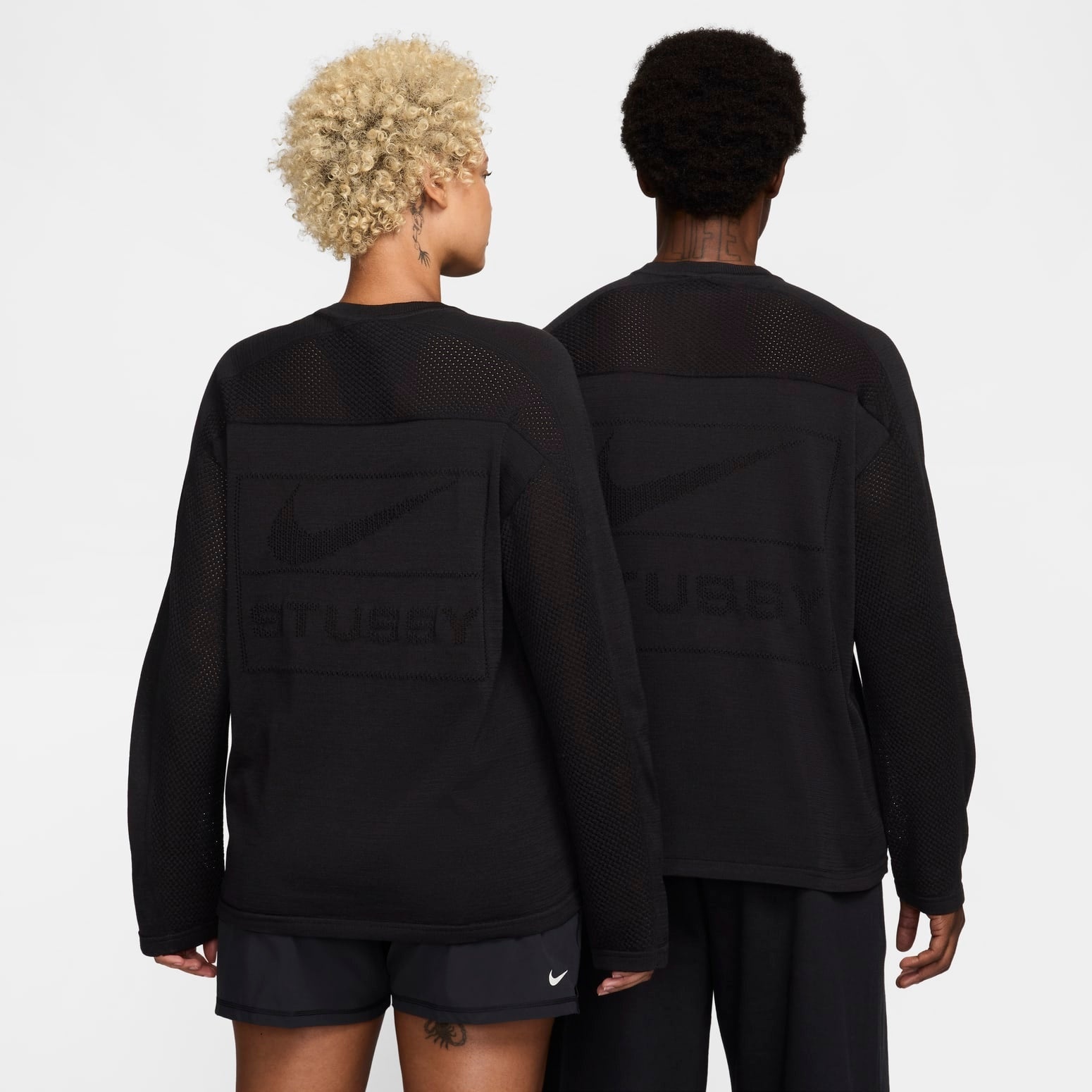 Nike Nike x Stussy Long-Sleeve Knit Jersey 'Black' HF3898