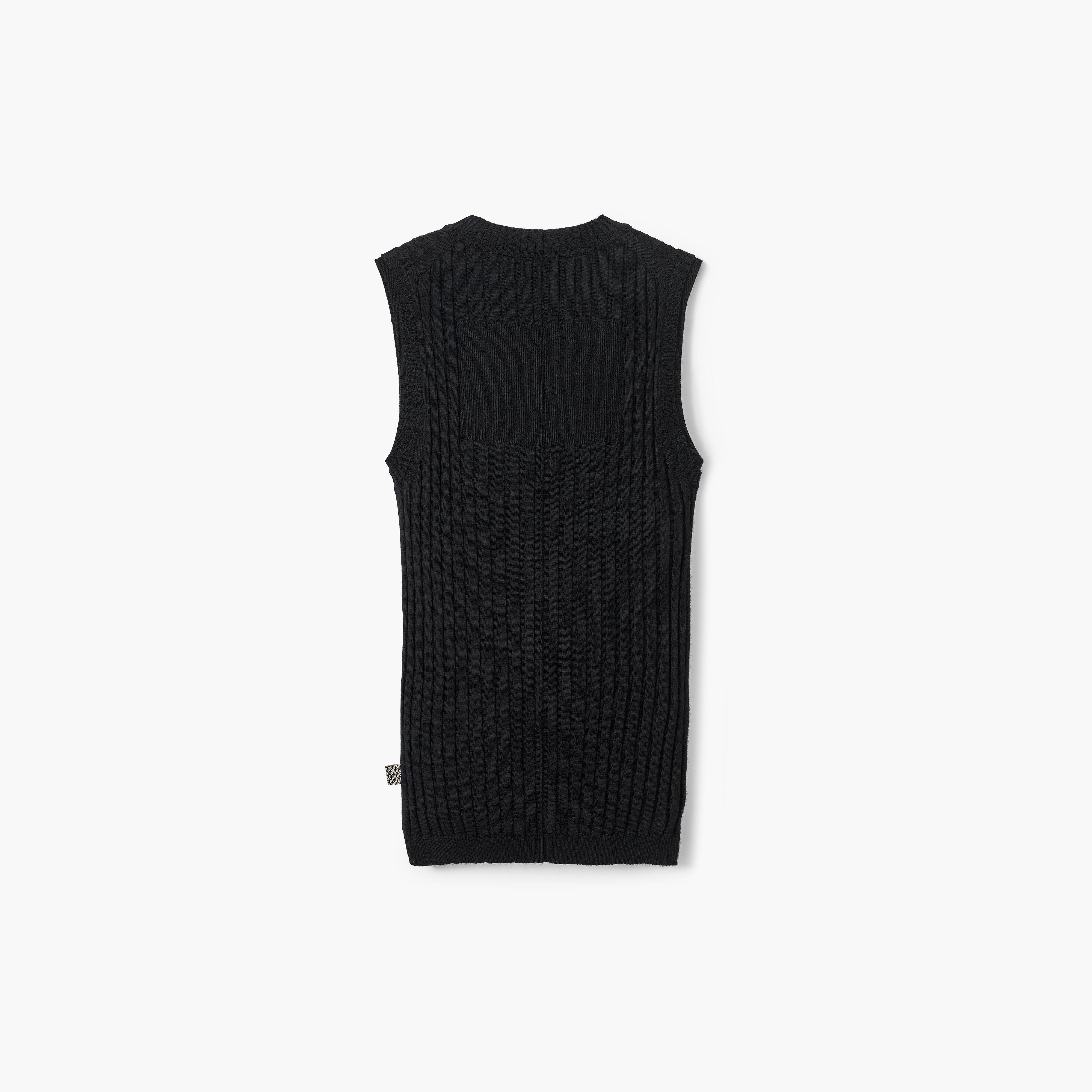 FINE RIBBED MERINO TANK - 4