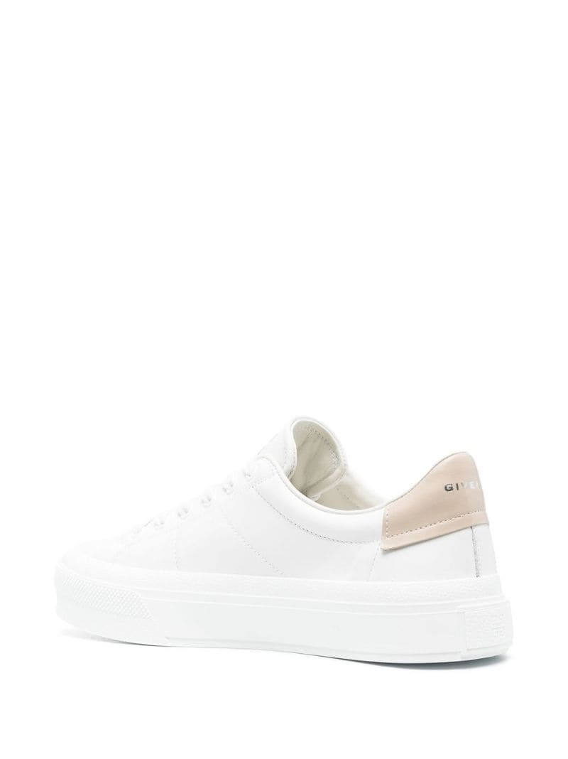 two-tone low-top sneakers - 3