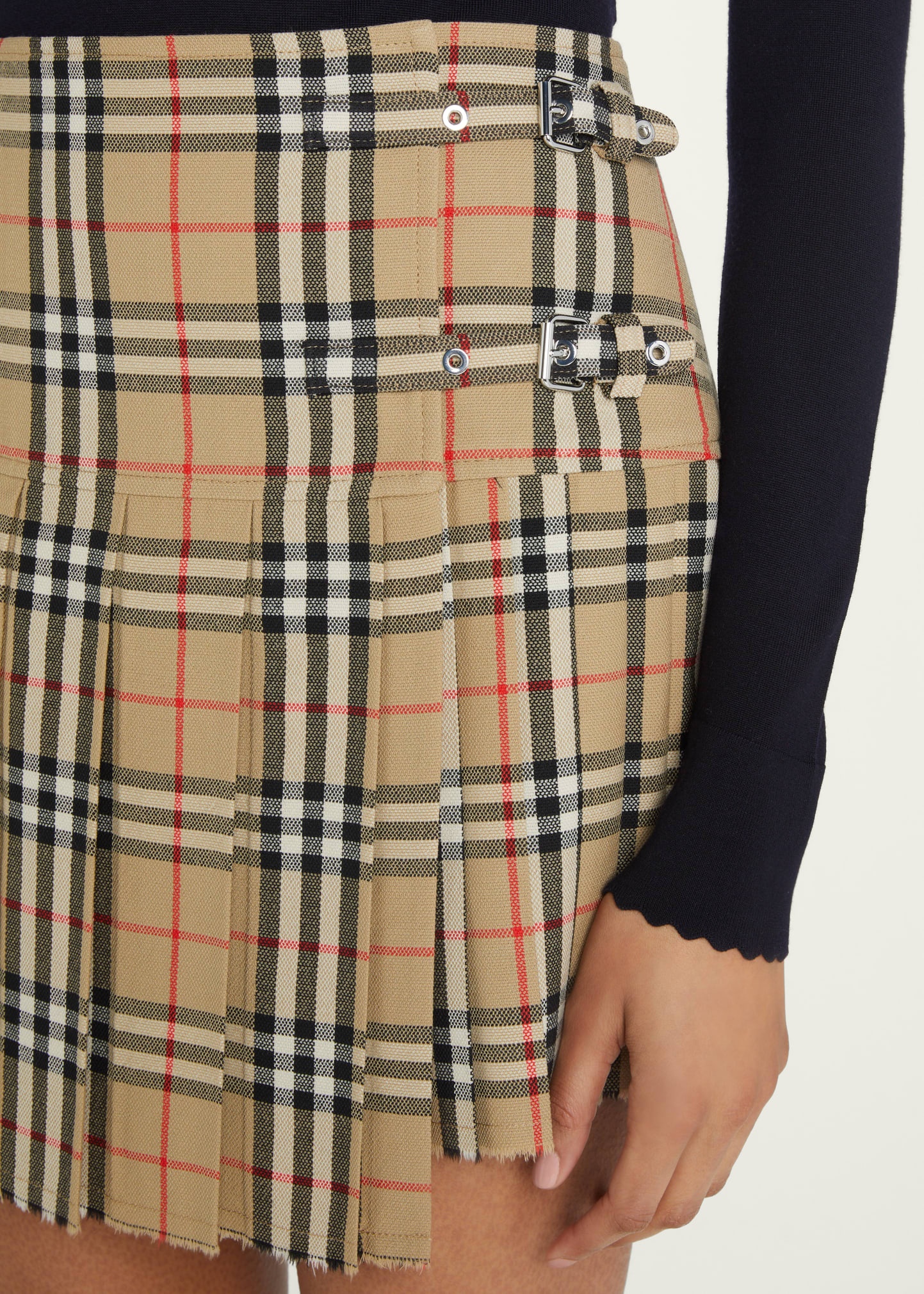 Zoe Vintage Check Wool Kilt - 1