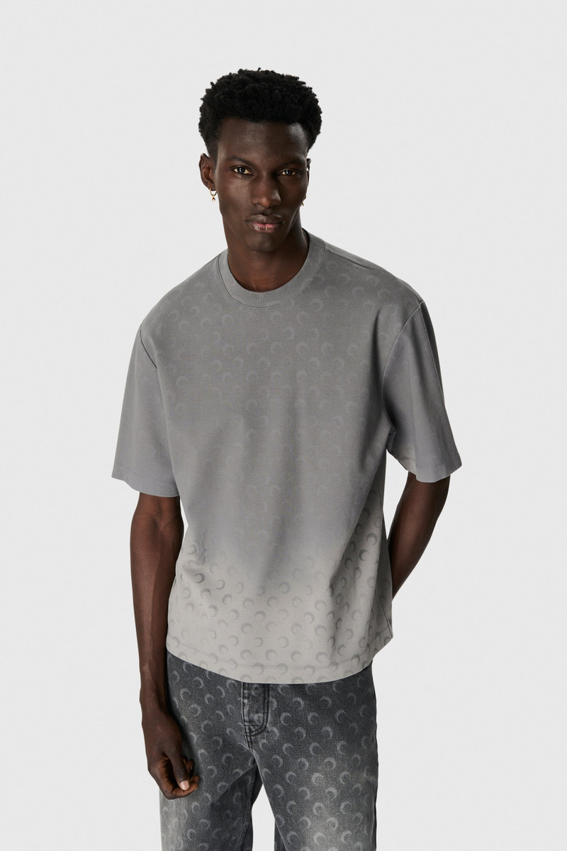 Marine Serre Faded Moon Jersey Relaxed T-Shirt outlook