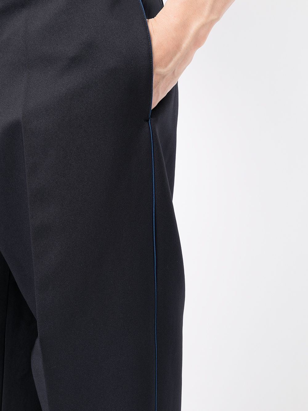 button-detailed tailored trousers - 5