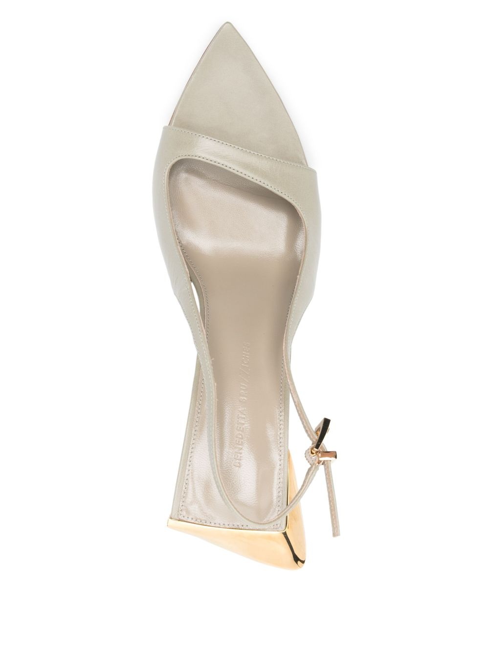 85mm leather sandals - 4