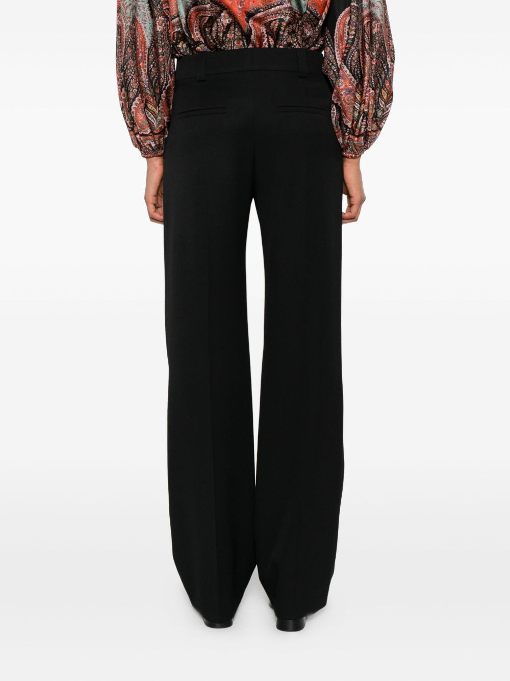 ring-detail trousers - 4